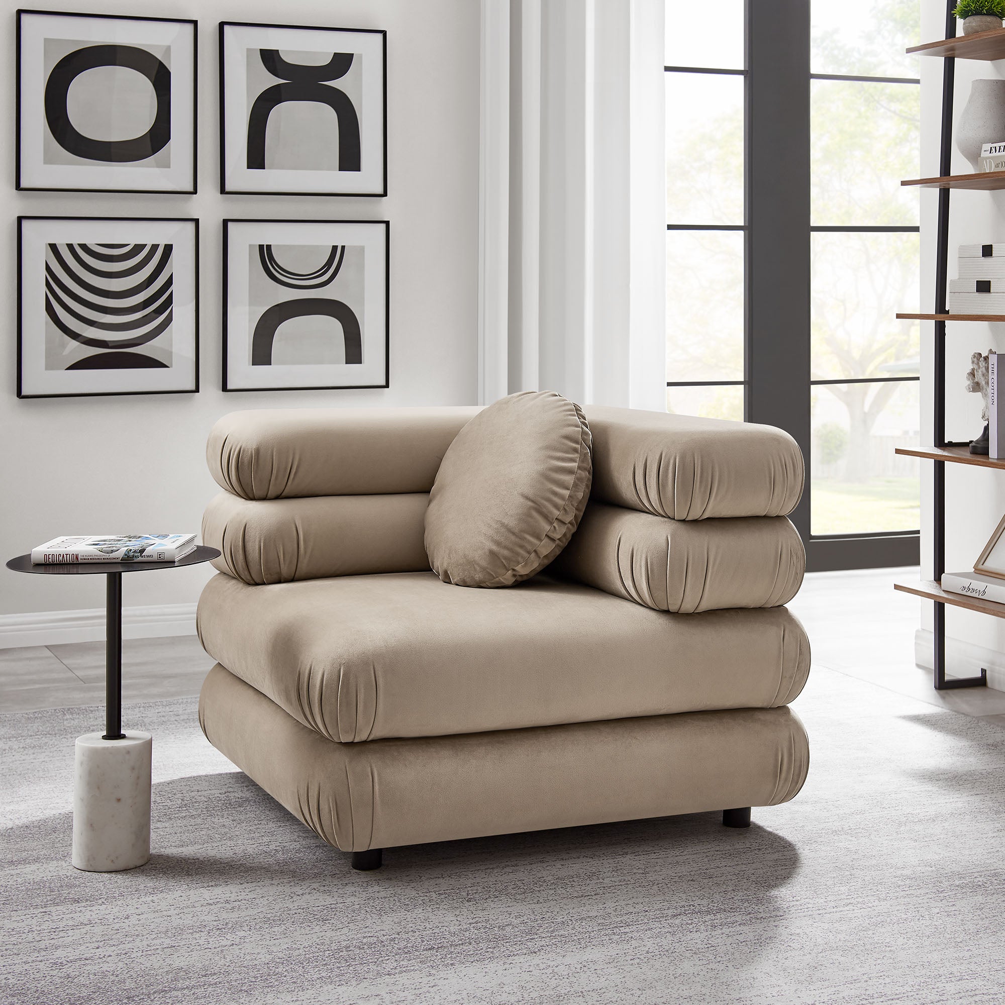 Modway Jubilee Modular Performance Velvet Corner Chair