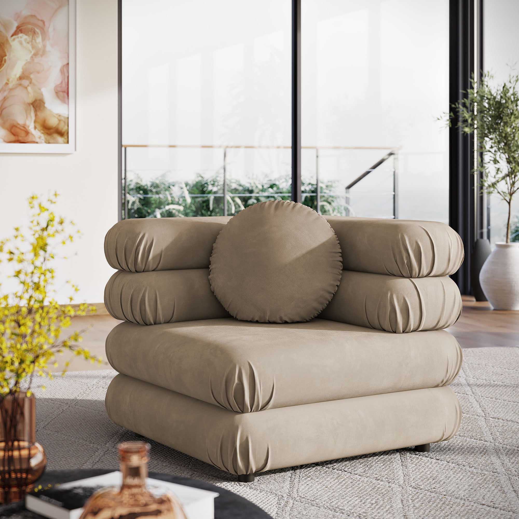 Modway Jubilee Modular Performance Velvet Corner Chair