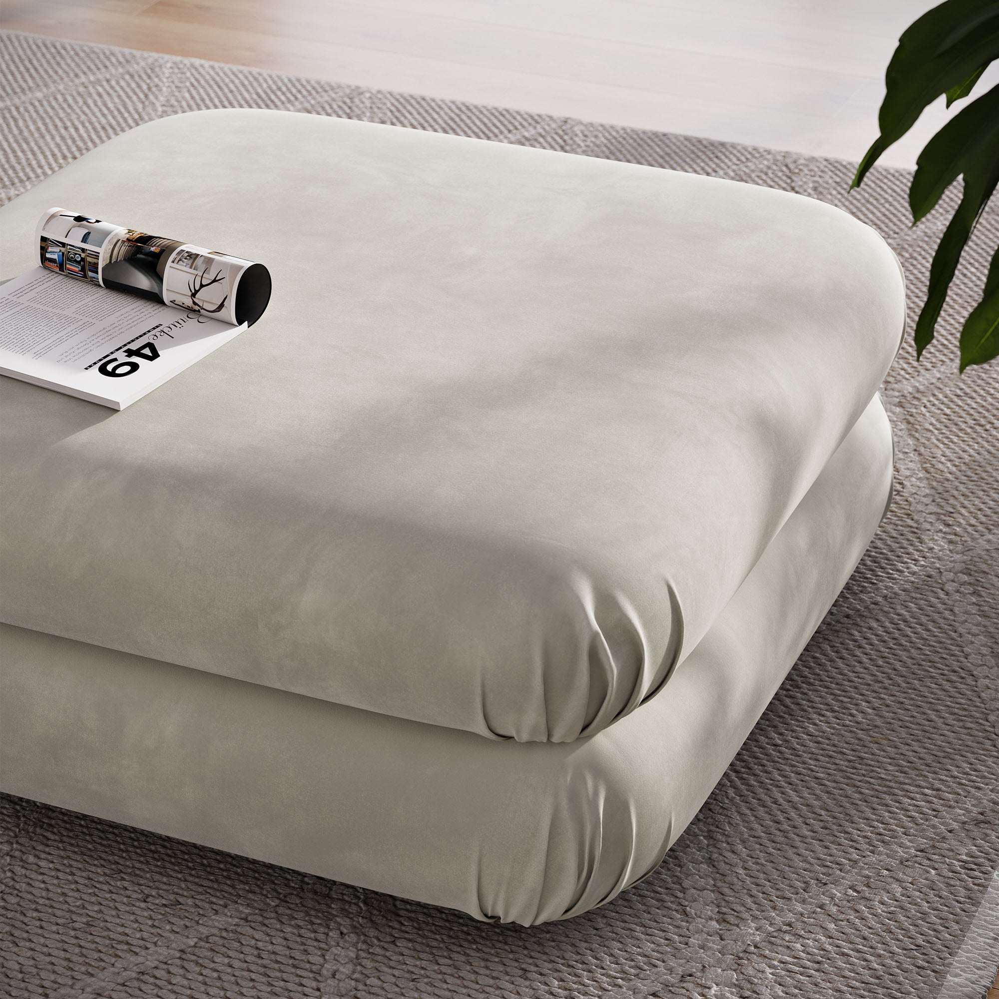 Modway Jubilee Modular Performance Velvet Ottoman