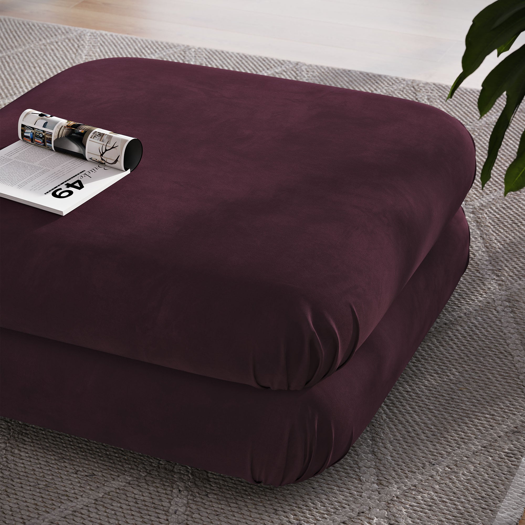 Modway Jubilee Modular Performance Velvet Ottoman