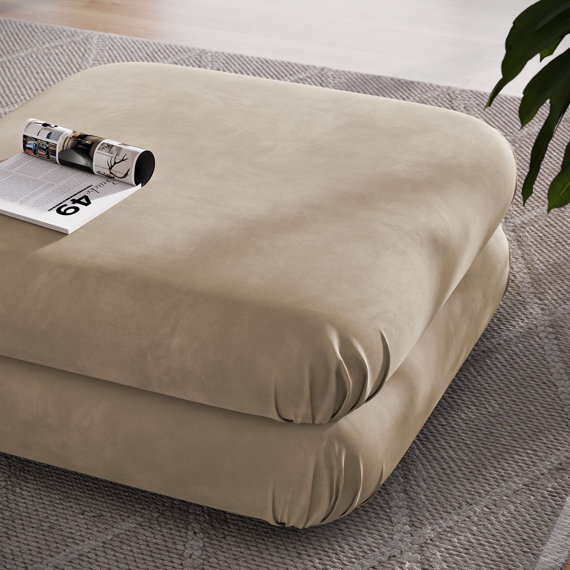 Modway Jubilee Modular Performance Velvet Ottoman