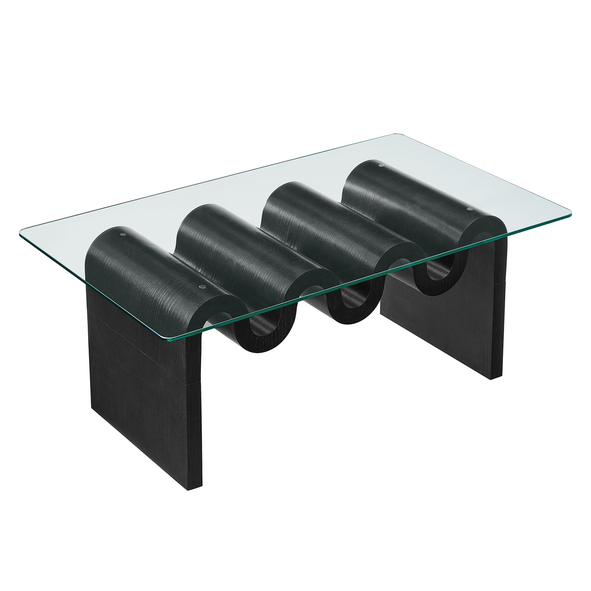 Modway Ondine Glass Top Coffee Table