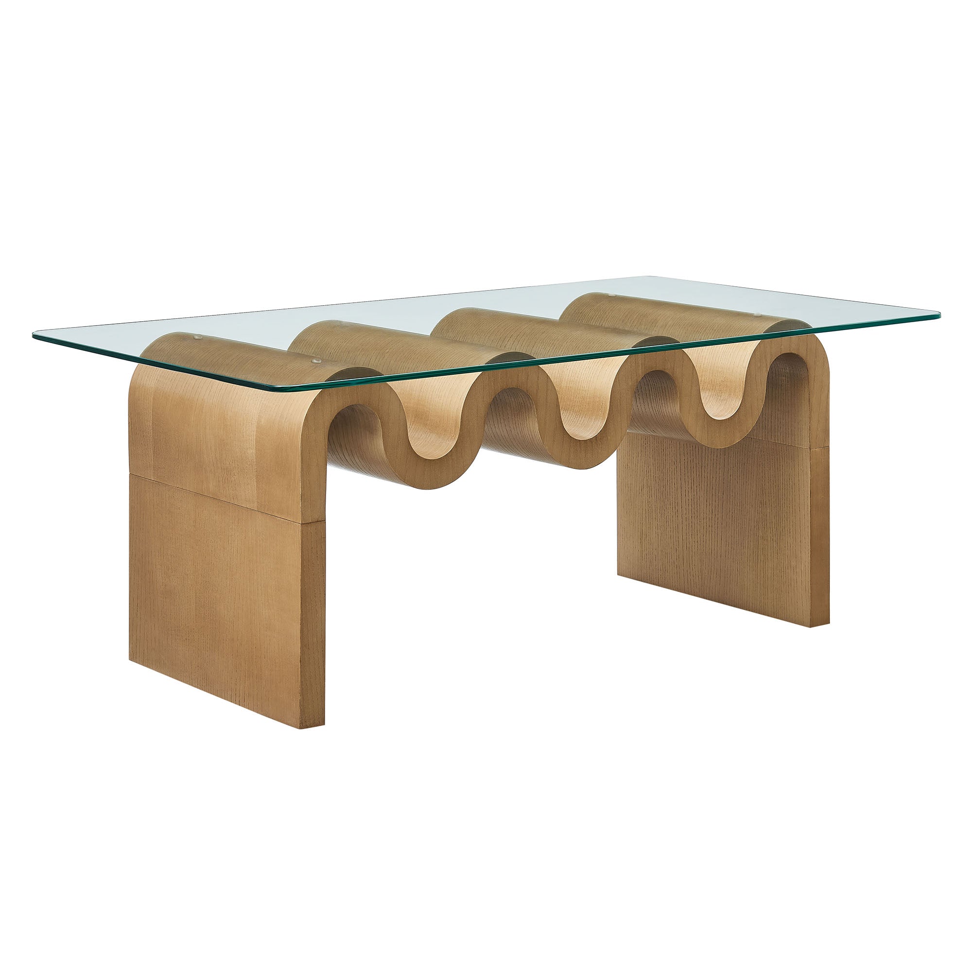 Modway Ondine Glass Top Coffee Table