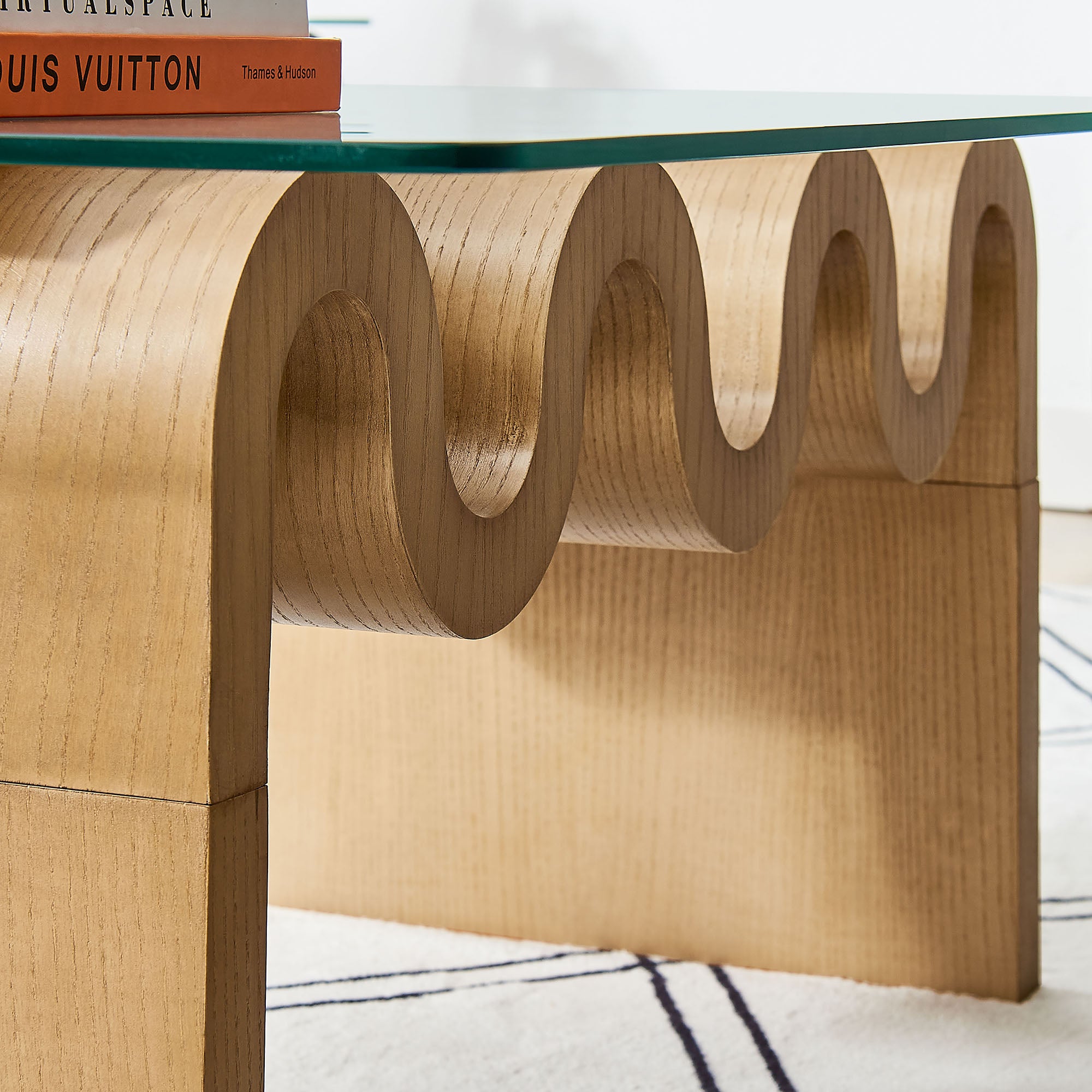 Modway Ondine Glass Top Coffee Table