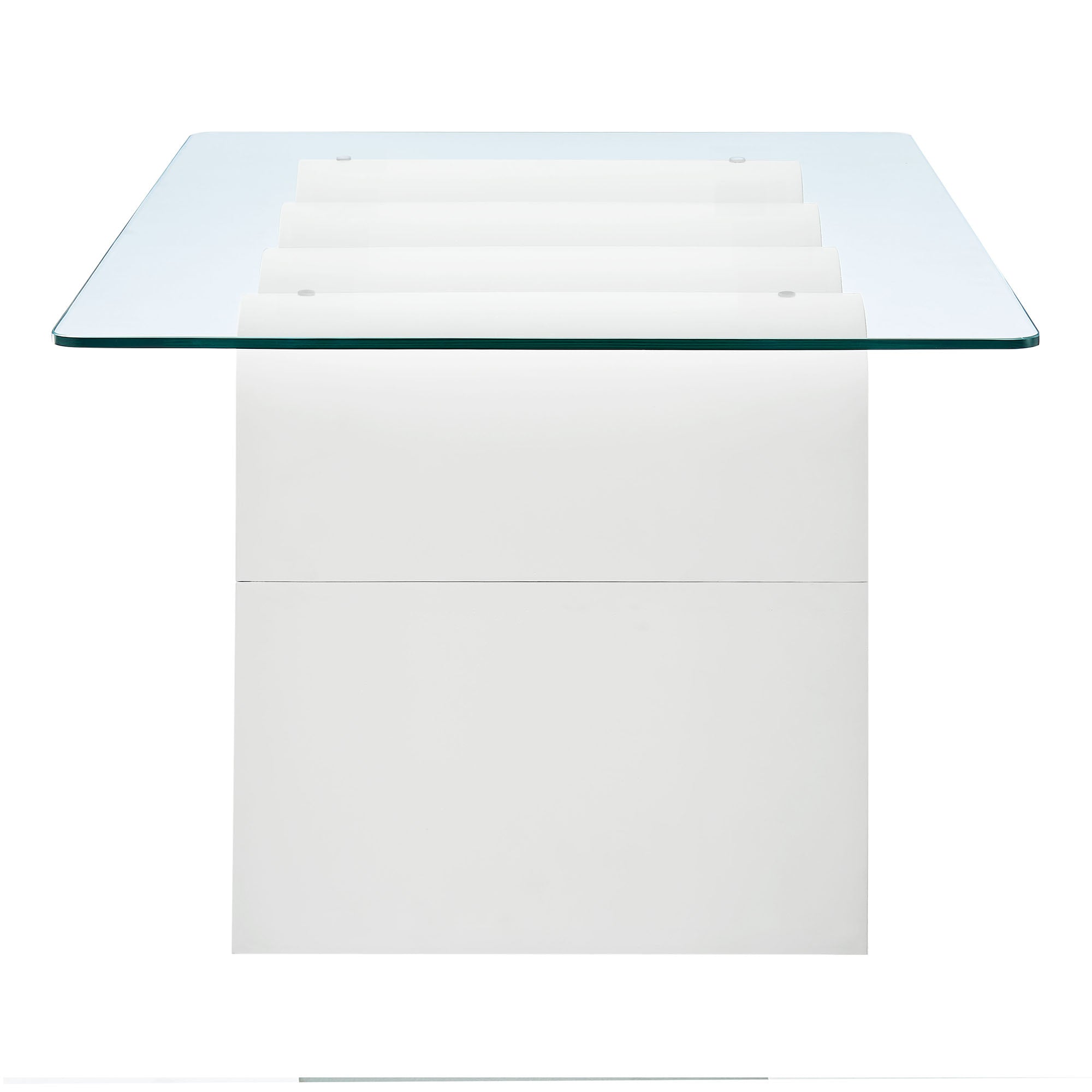 Modway Ondine Glass Top Coffee Table