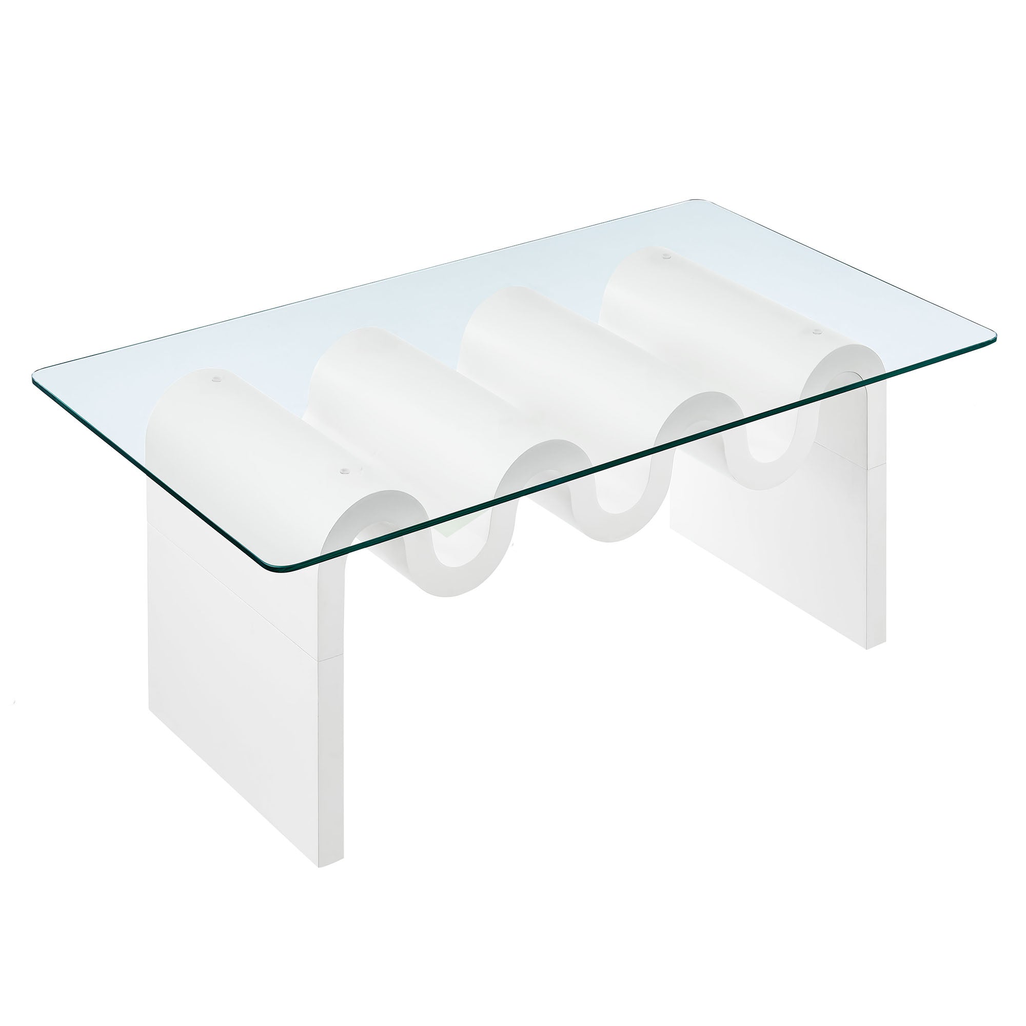 Modway Ondine Glass Top Coffee Table