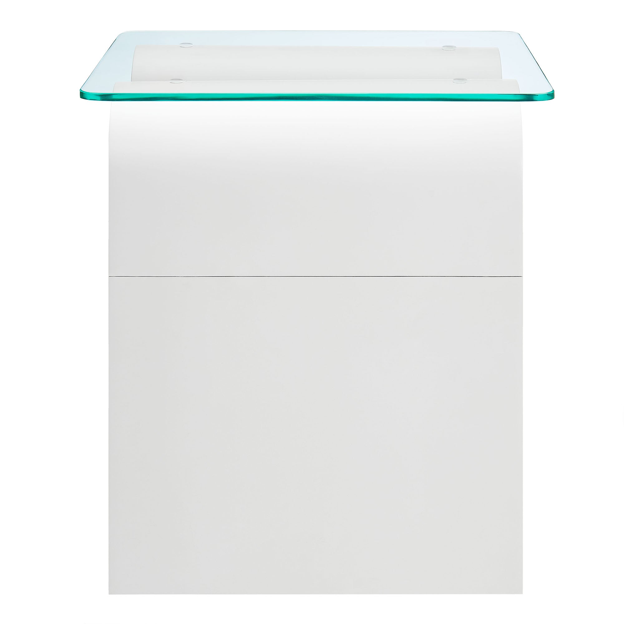 Modway Ondine Glass Top Side Table