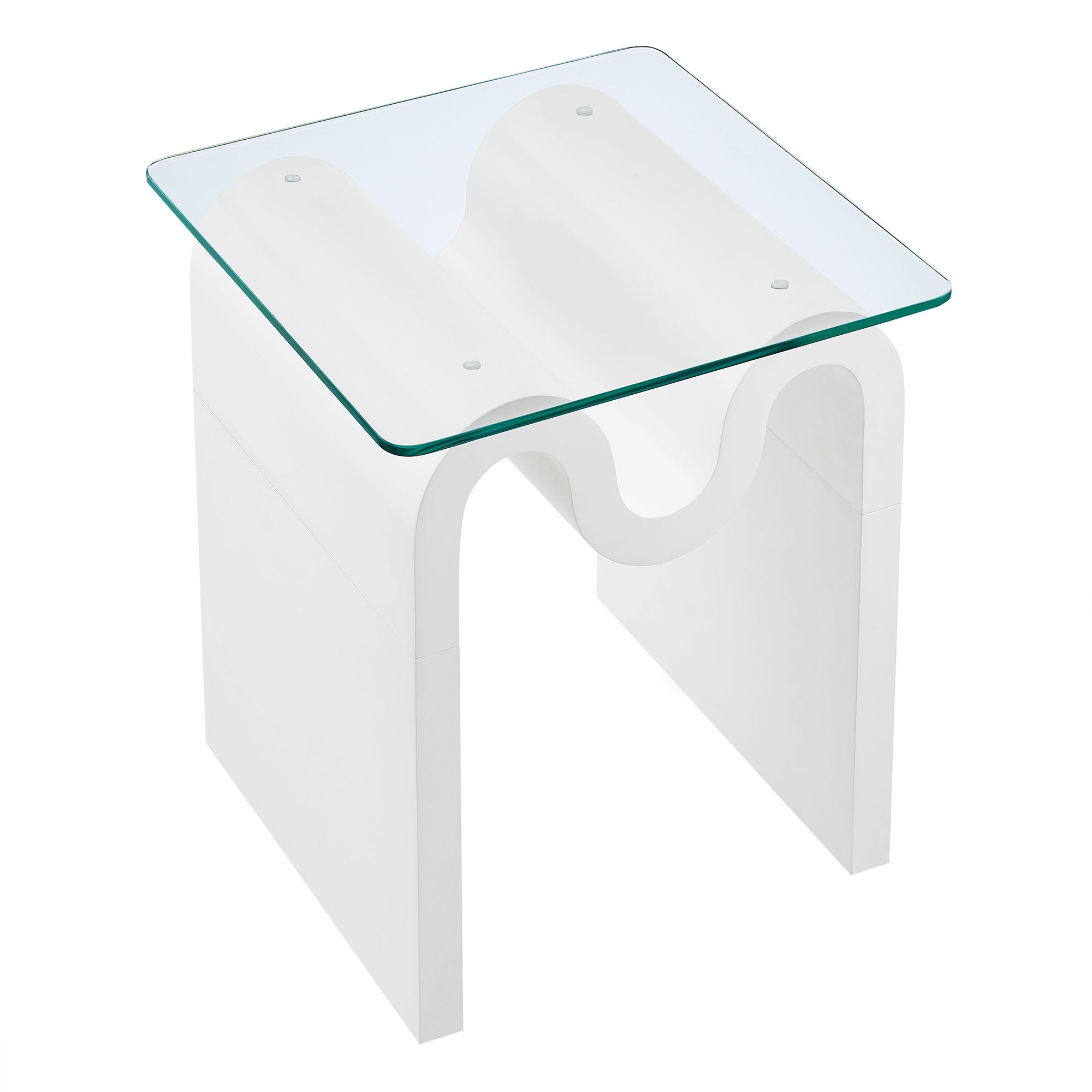 Modway Ondine Glass Top Side Table