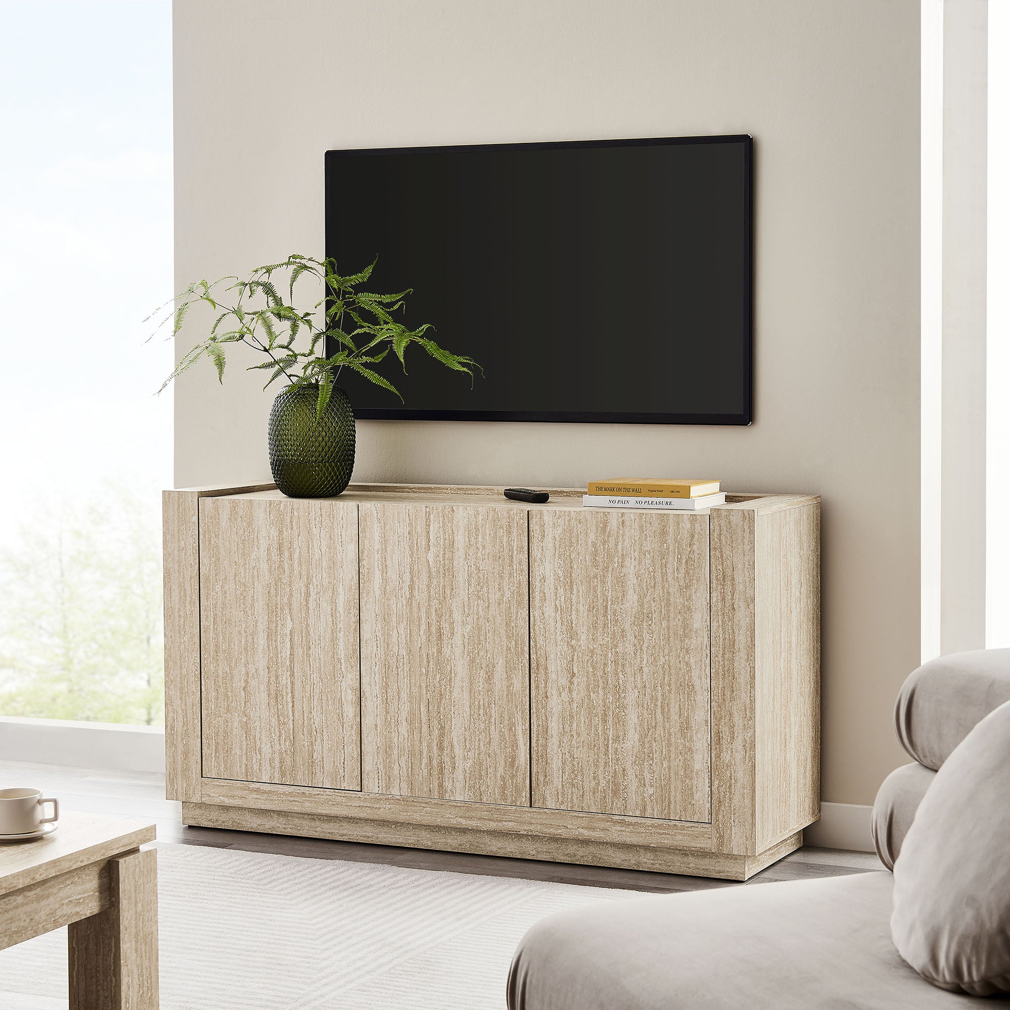 Modway Hollis 59" Travertine Sideboard