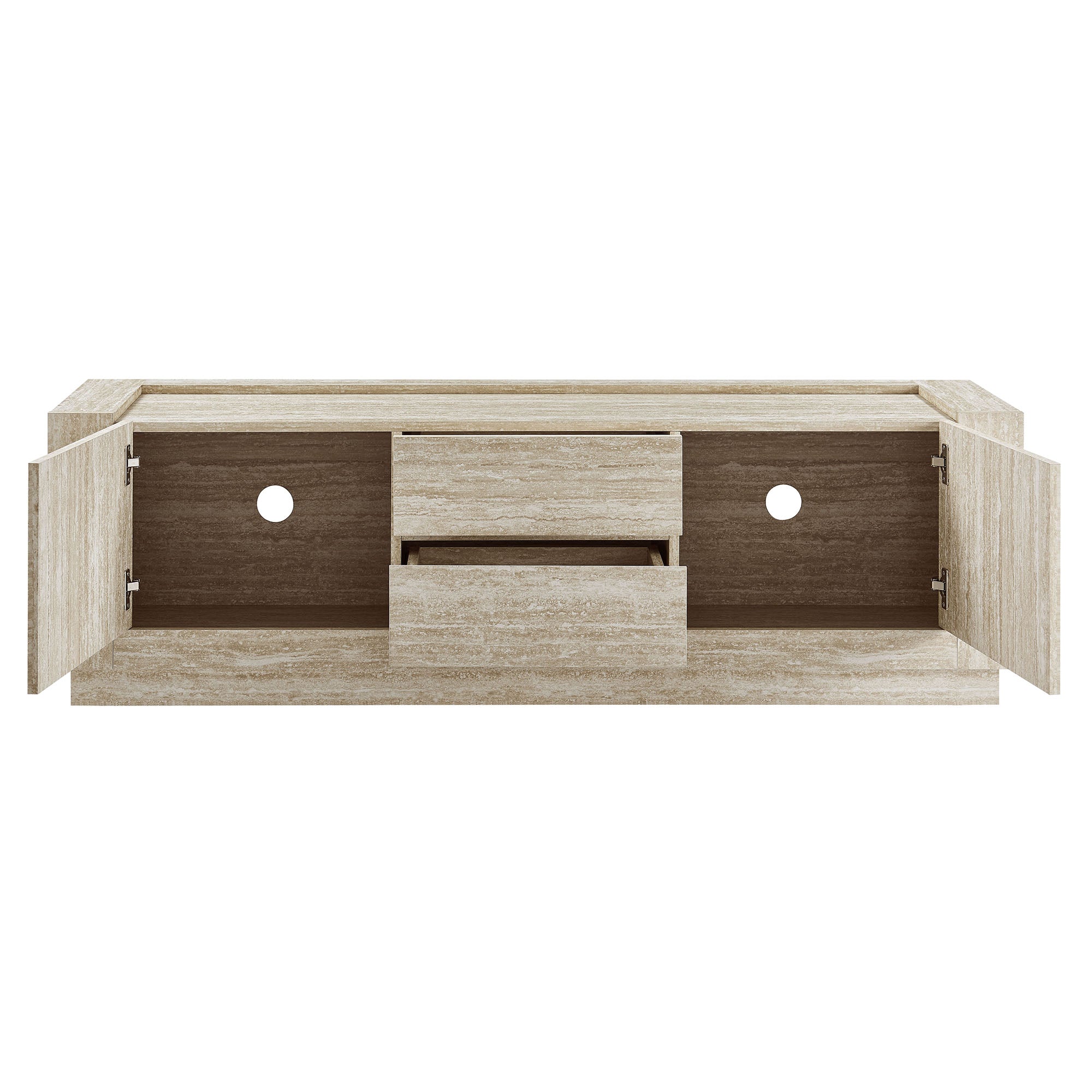 Modway Hollis 59" Travertine TV Stand