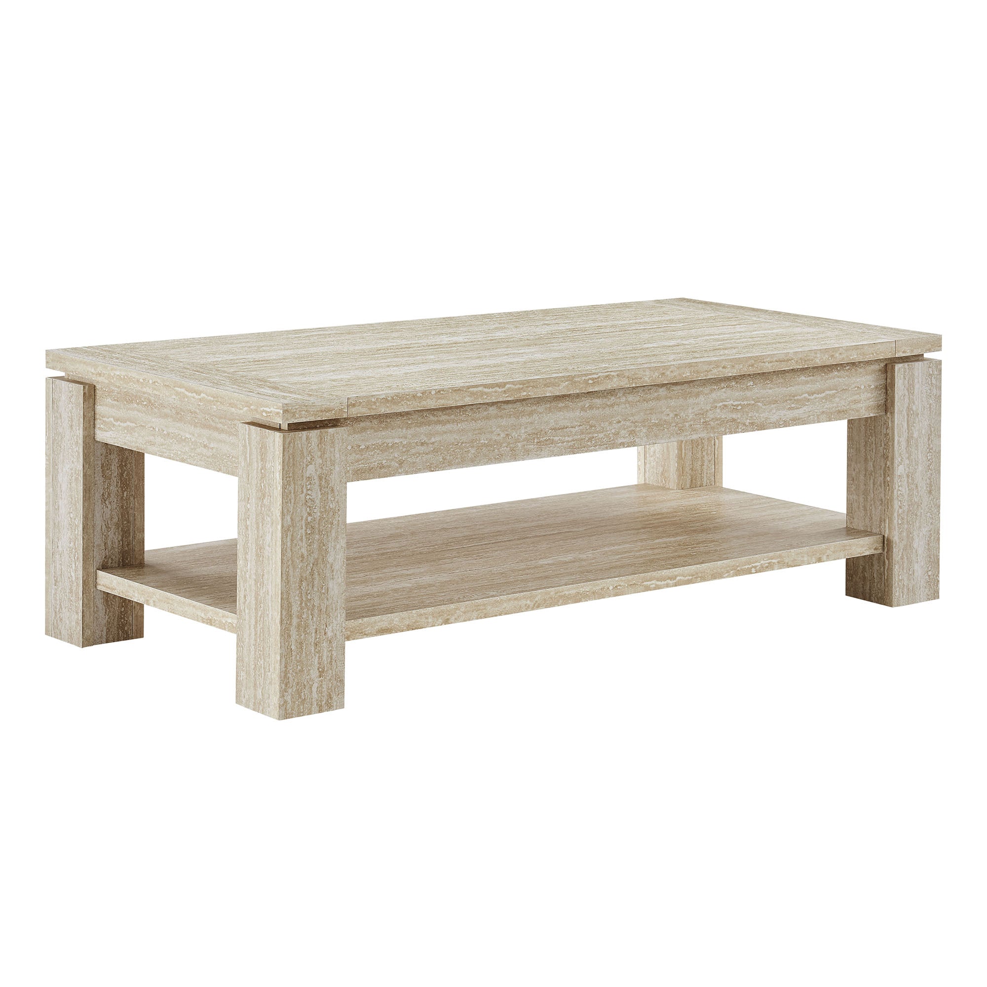 Modway Hollis Travertine Coffee Table