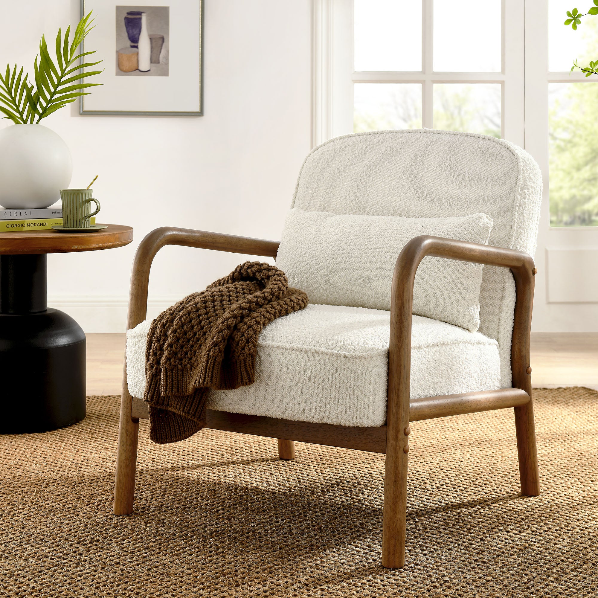 Modway Charlie Boucle Upholstered Armchair