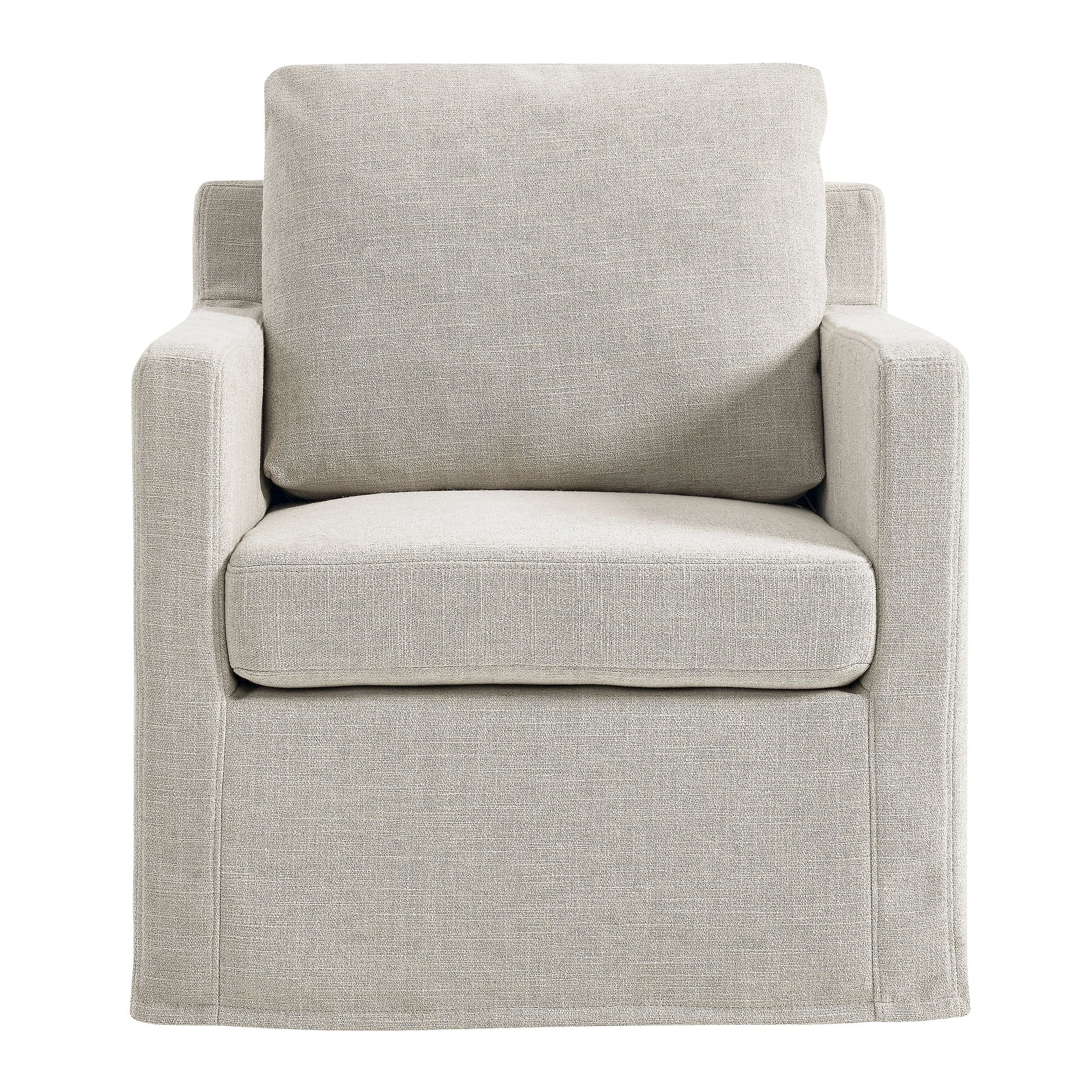 Modway Serene Fabric Slipcovered Swivel Armchair