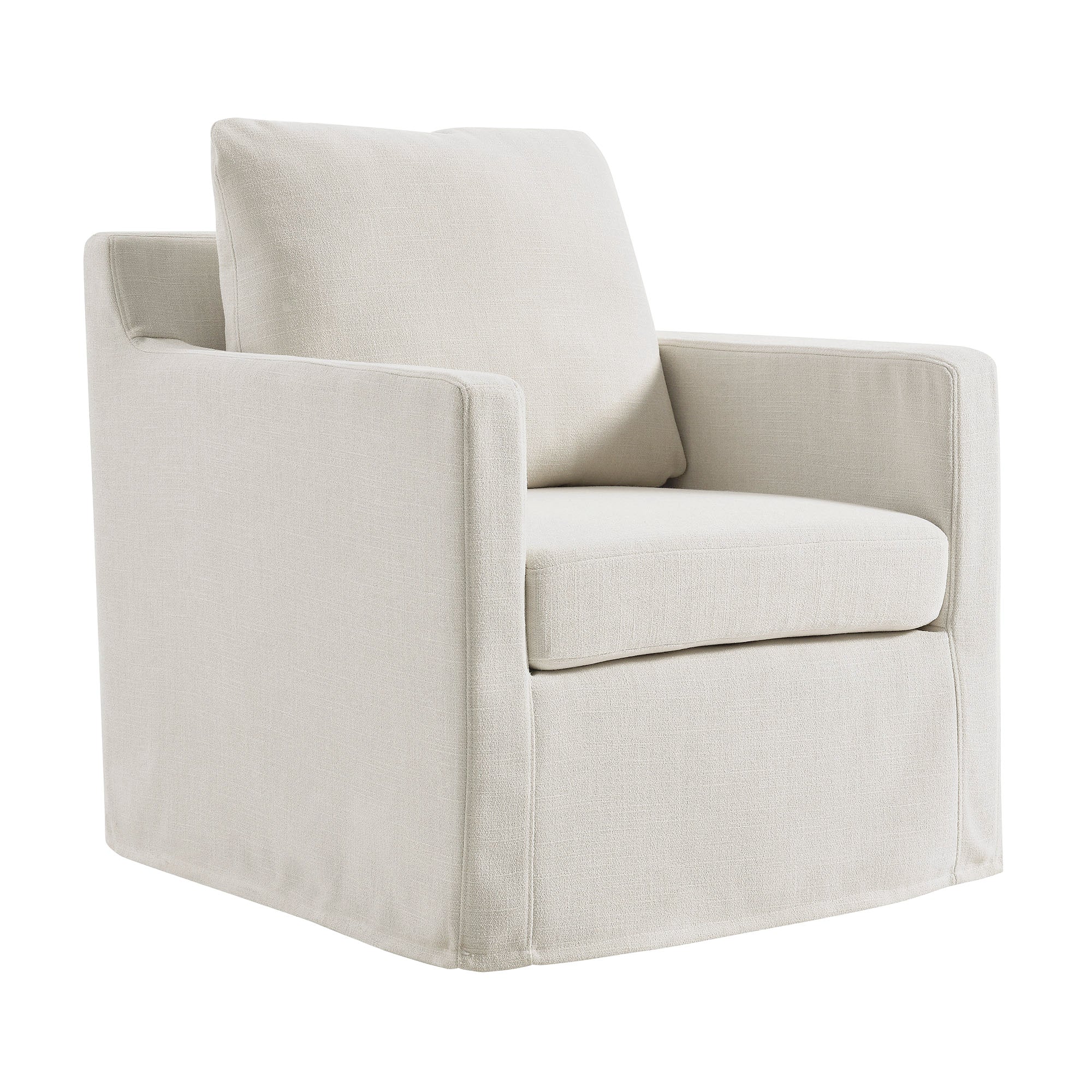 Modway Serene Fabric Slipcovered Swivel Armchair