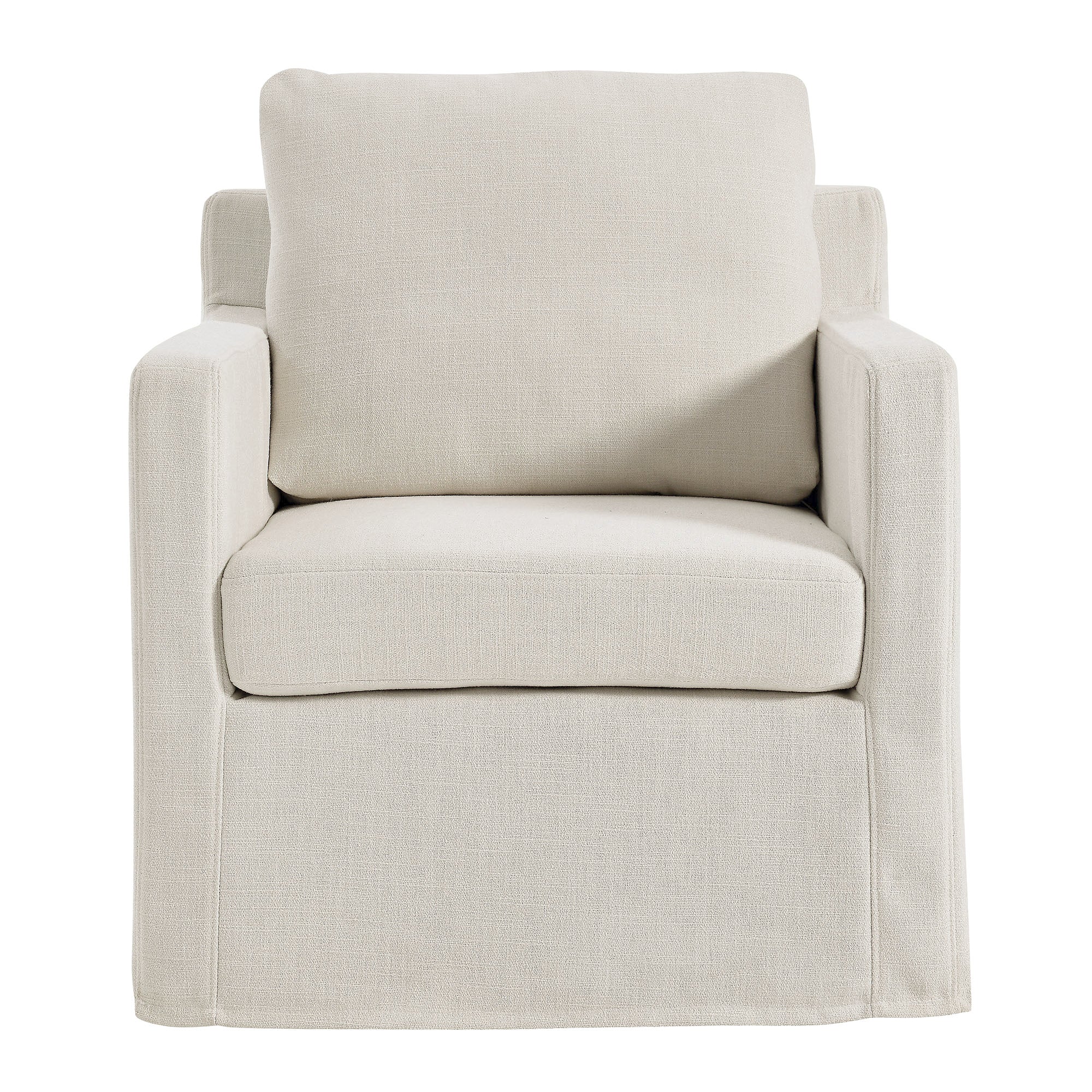 Modway Serene Fabric Slipcovered Swivel Armchair