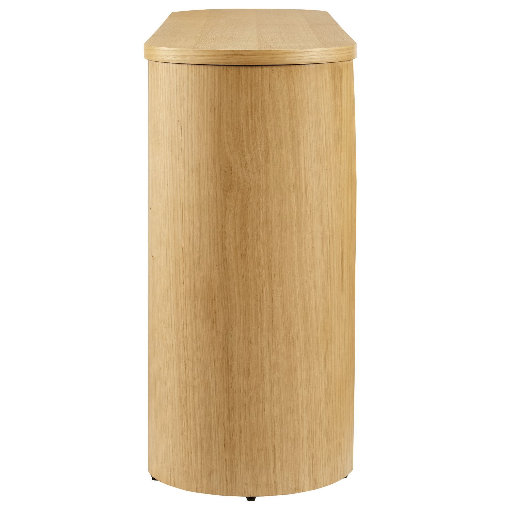 Modway Aspect Oval Wood Entryway Console Table