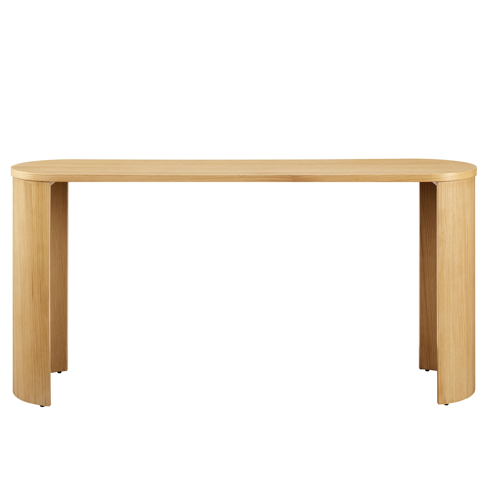 Modway Aspect Oval Wood Entryway Console Table