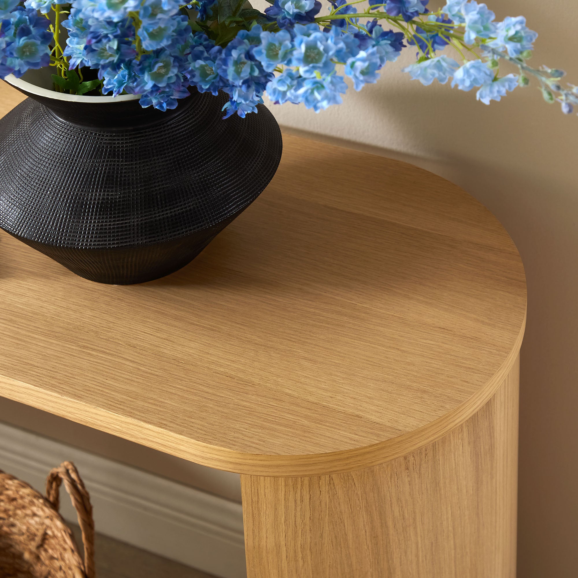 Modway Aspect Oval Wood Entryway Console Table