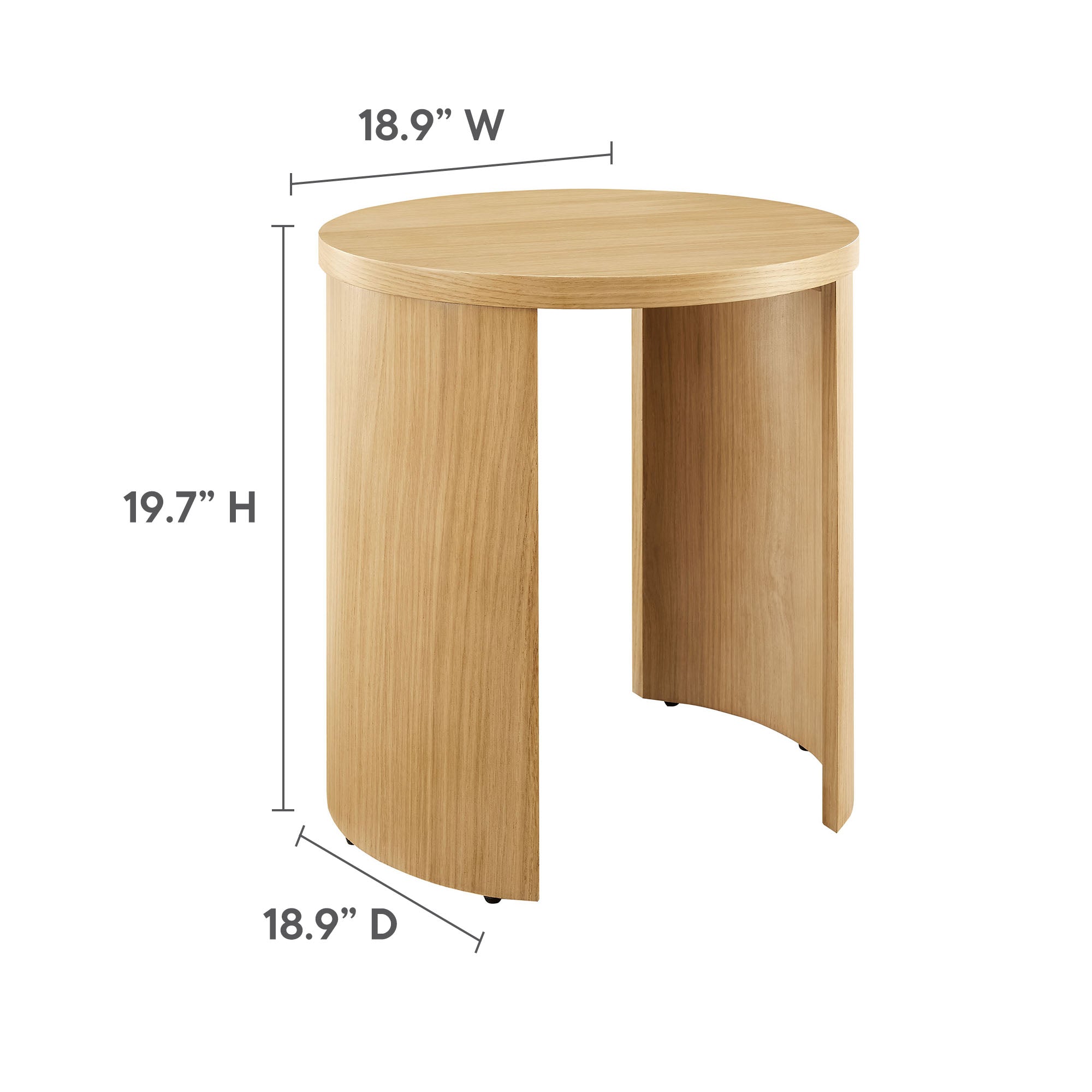 Modway Aspect Round Wood End Table