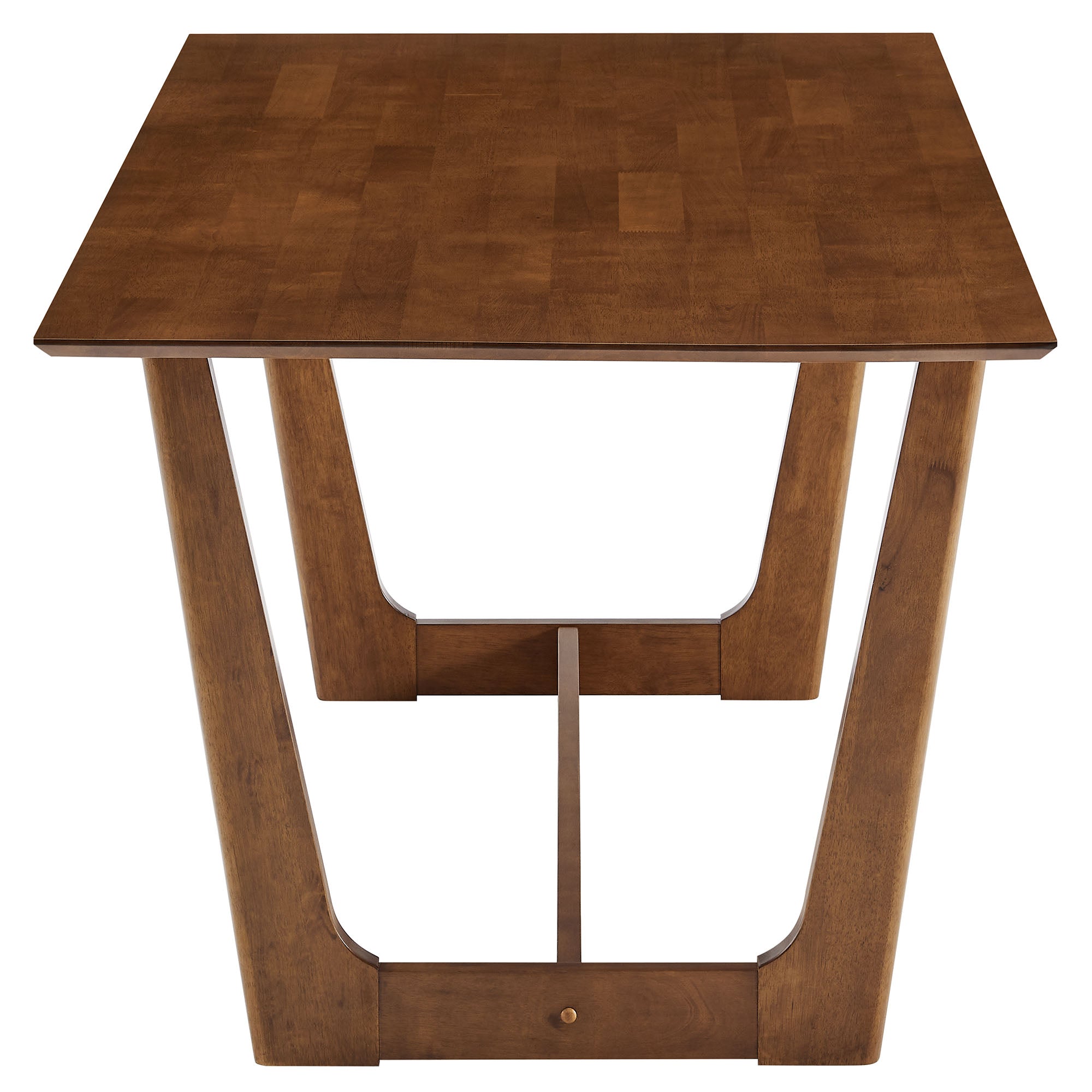 Modway Solara 7-Piece Wood Dining Set with Fabric Upholstered Armchairs