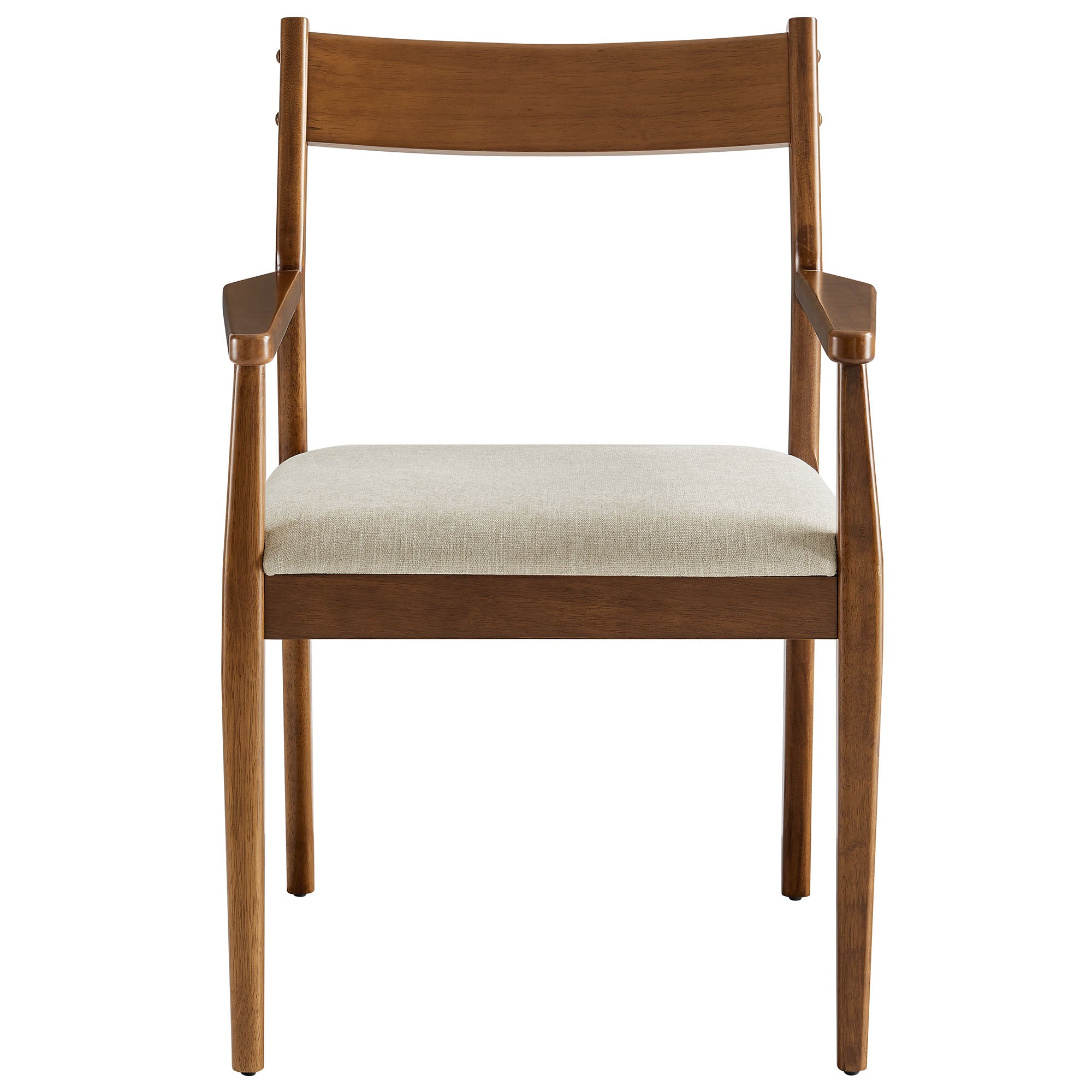 Modway Solara Fabric Wood Dining Armchairs Set of 2