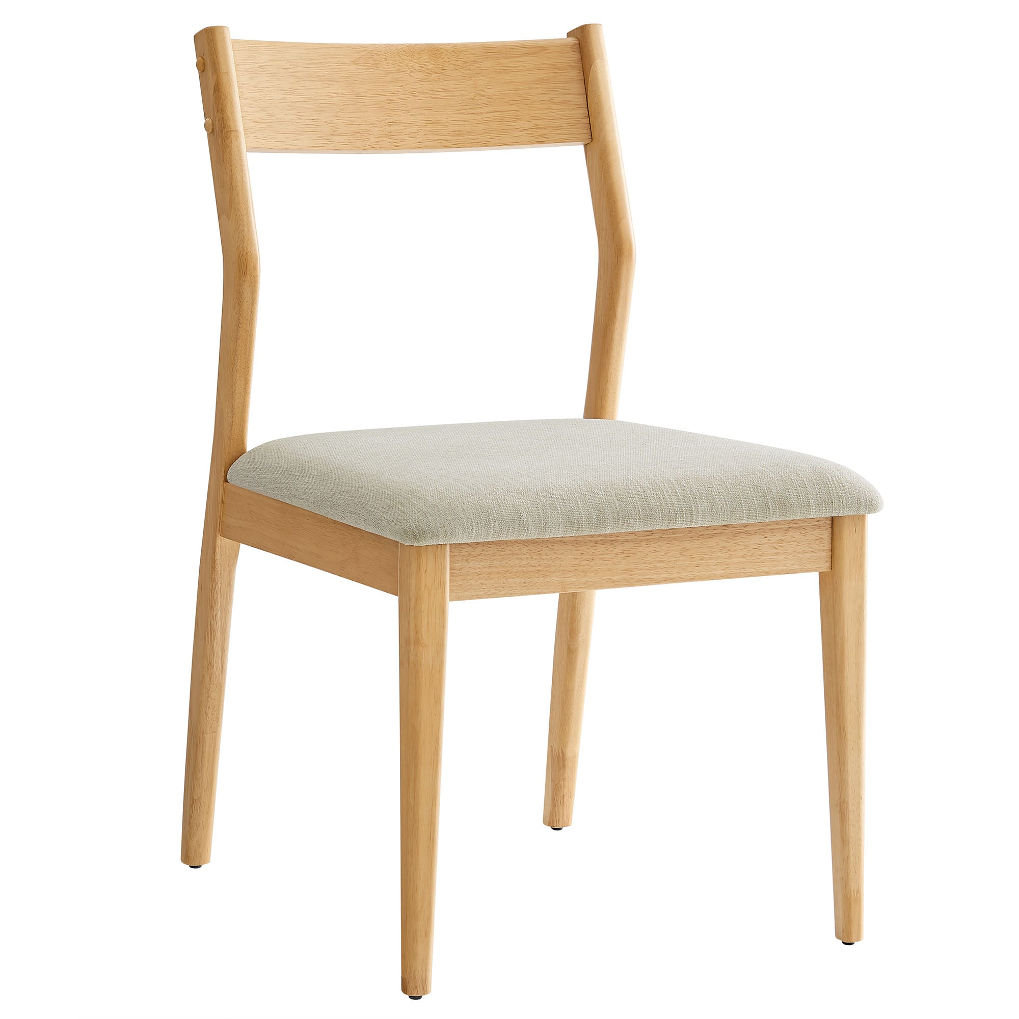 Modway Solara Fabric Wood Dining Side Chairs Set of 2