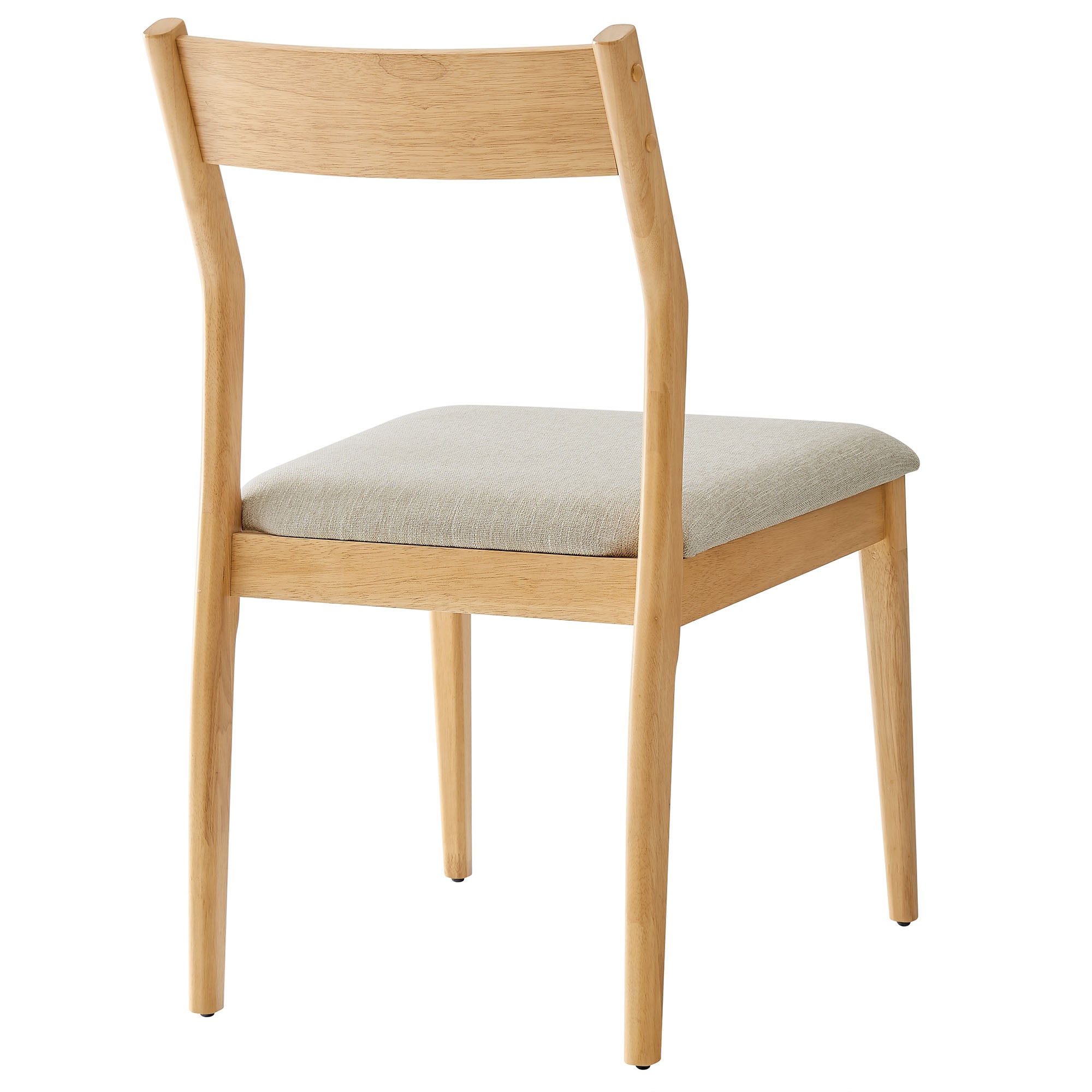 Modway Solara Fabric Wood Dining Side Chairs Set of 2