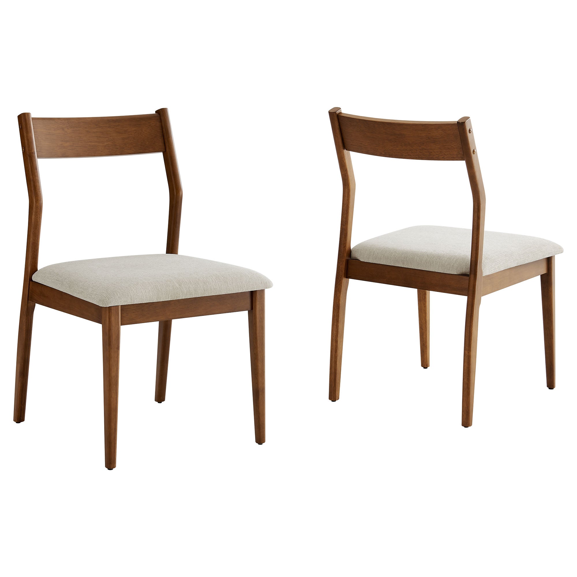 Modway Solara Fabric Wood Dining Side Chairs Set of 2