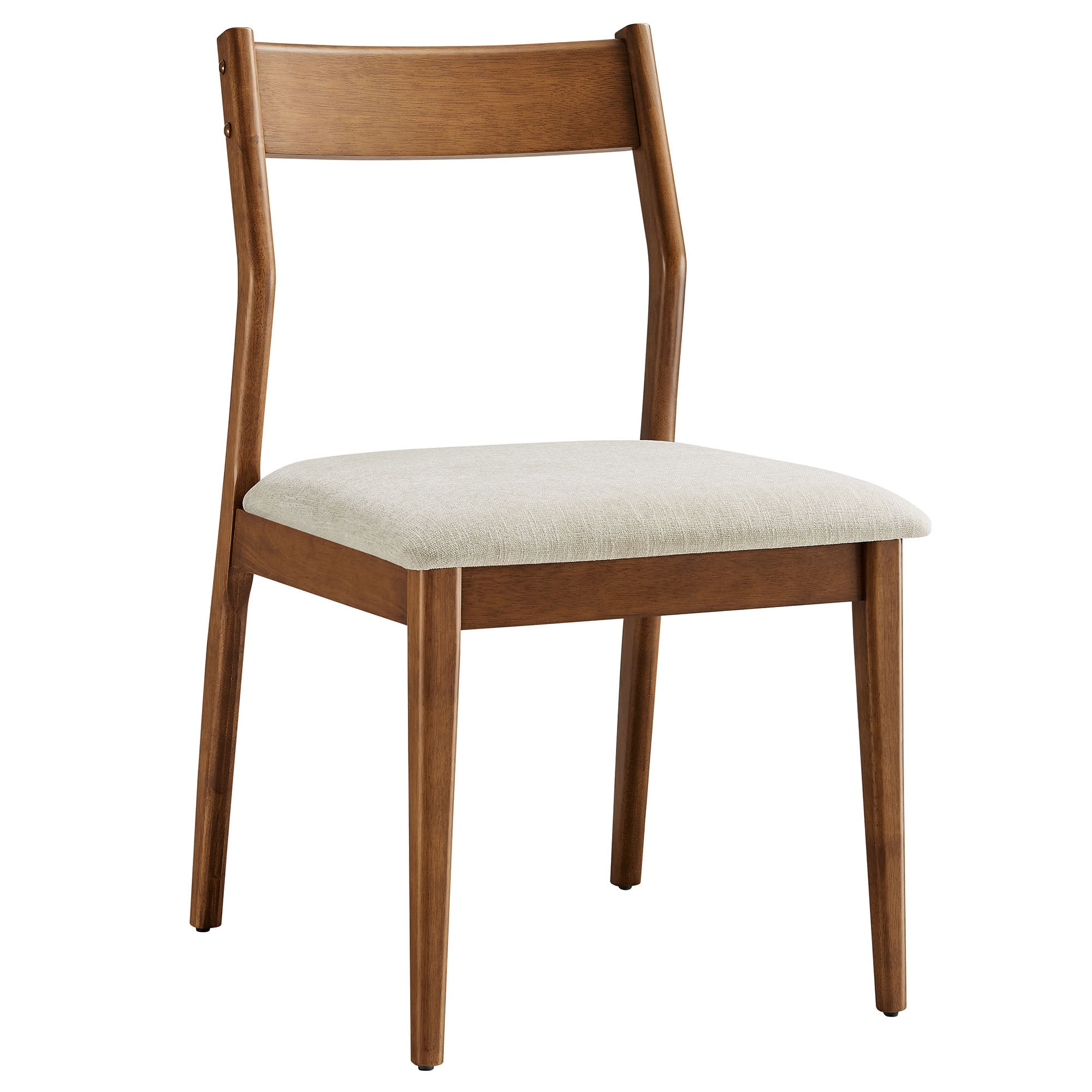 Modway Solara 7-Piece Wood Dining Set with Fabric Upholstered Side Chairs