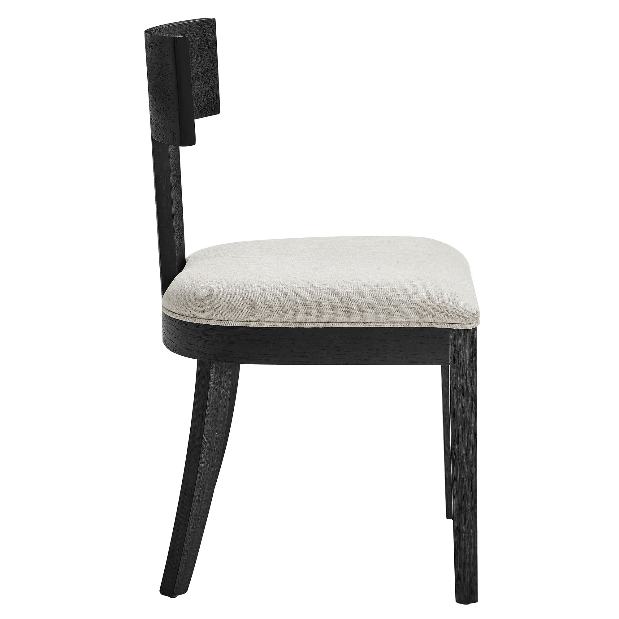 Modway Peregrine Wood and Fabric Upholstered Dining Chairs Set of 2