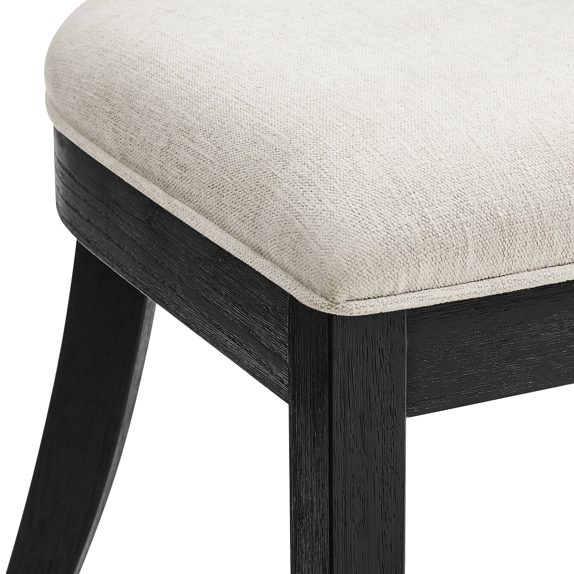 Modway Peregrine Wood and Fabric Upholstered Dining Chairs Set of 2