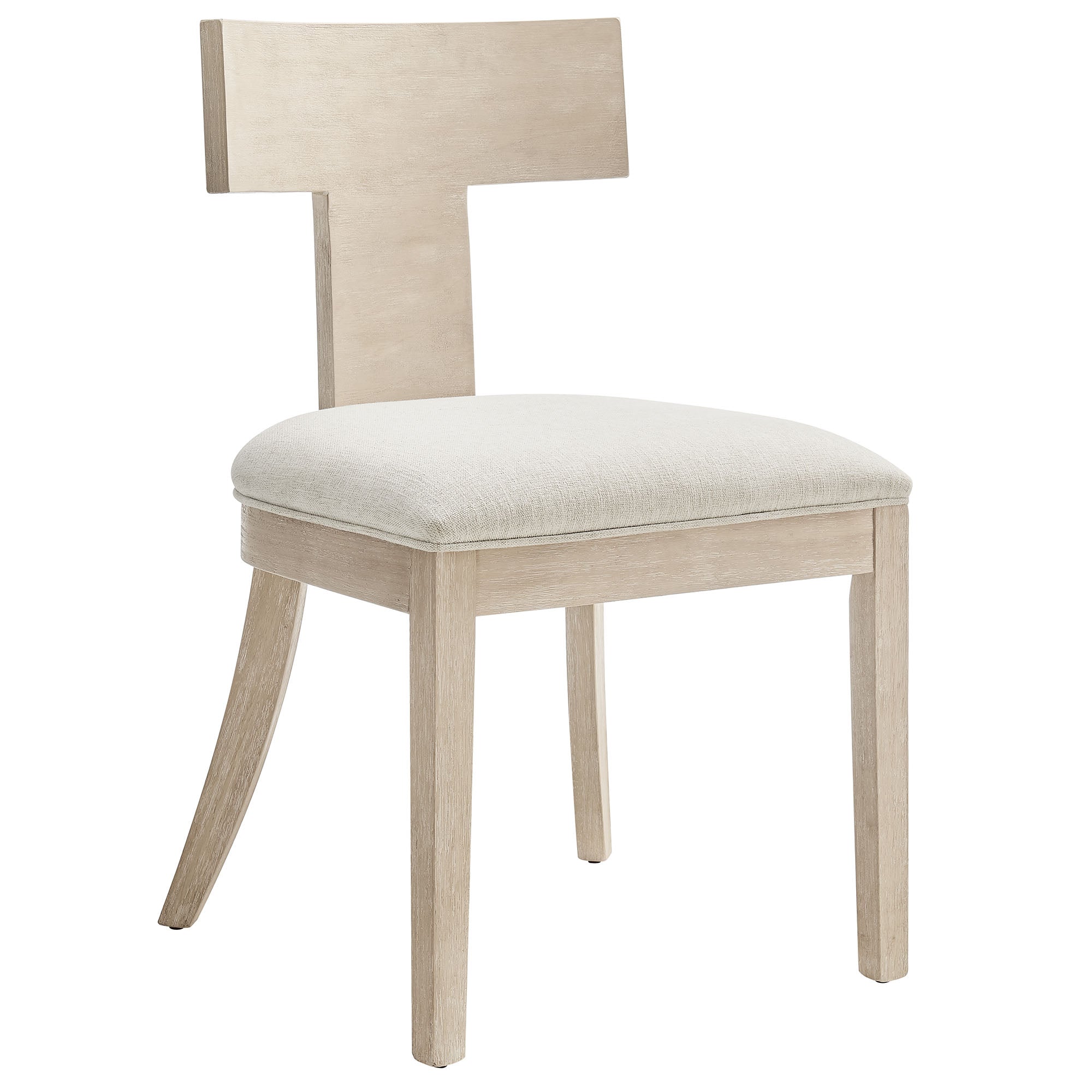 Modway Peregrine Wood and Fabric Upholstered Dining Chairs Set of 2