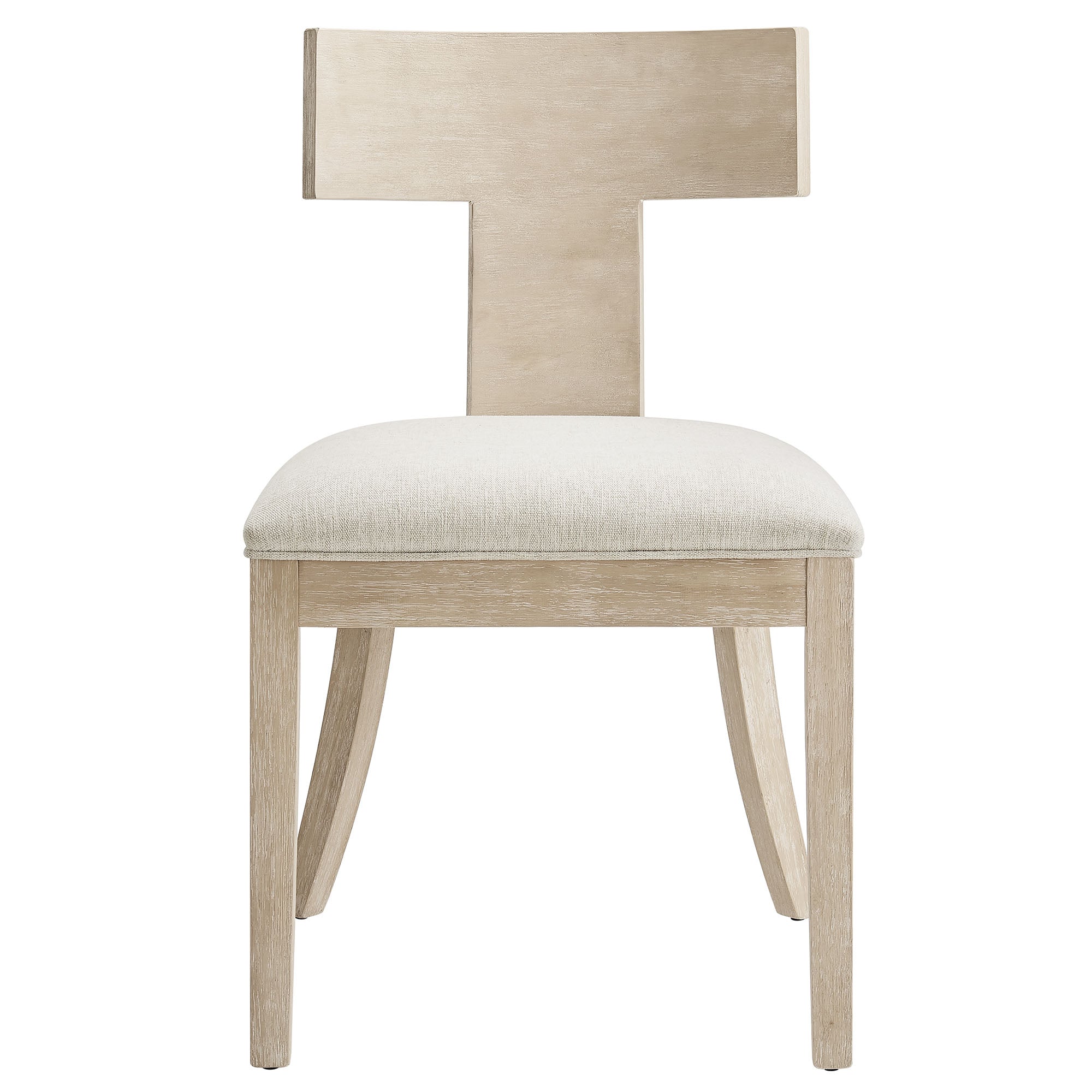 Modway Peregrine Wood and Fabric Upholstered Dining Chairs Set of 2
