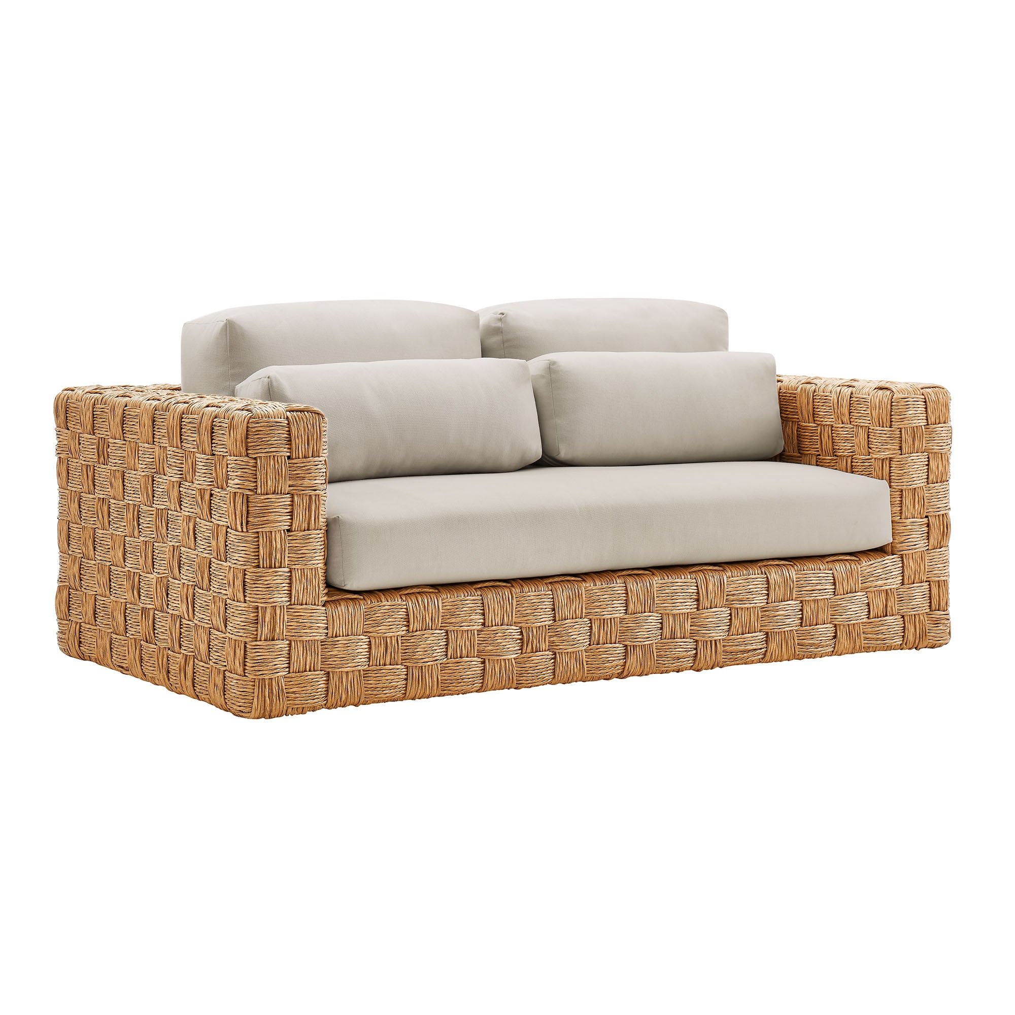 Modway Thames 4-Piece Outdoor Patio Wicker Outdoor Patio Rattan Furniture Set