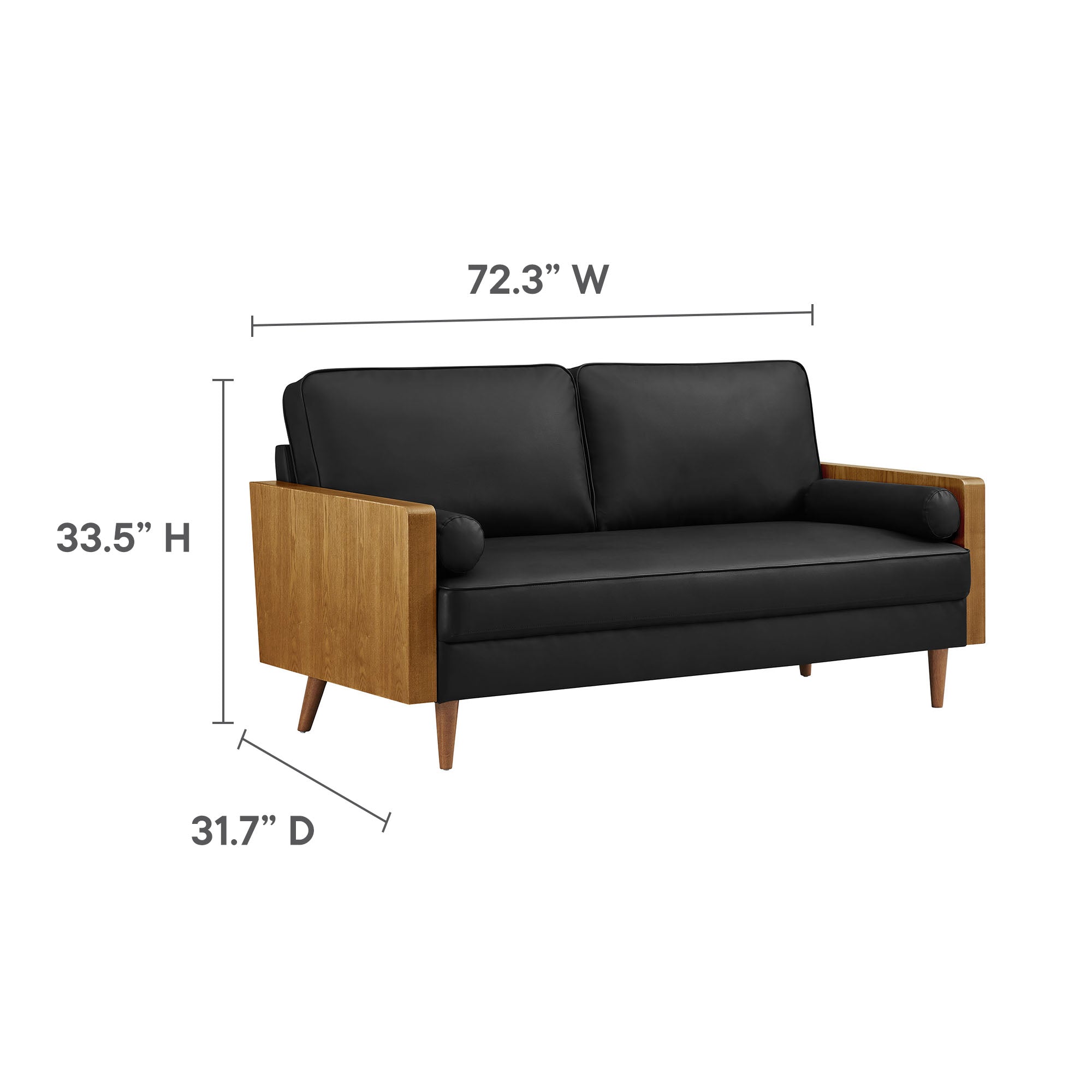 Modway Kellan Vegan Leather Sofa