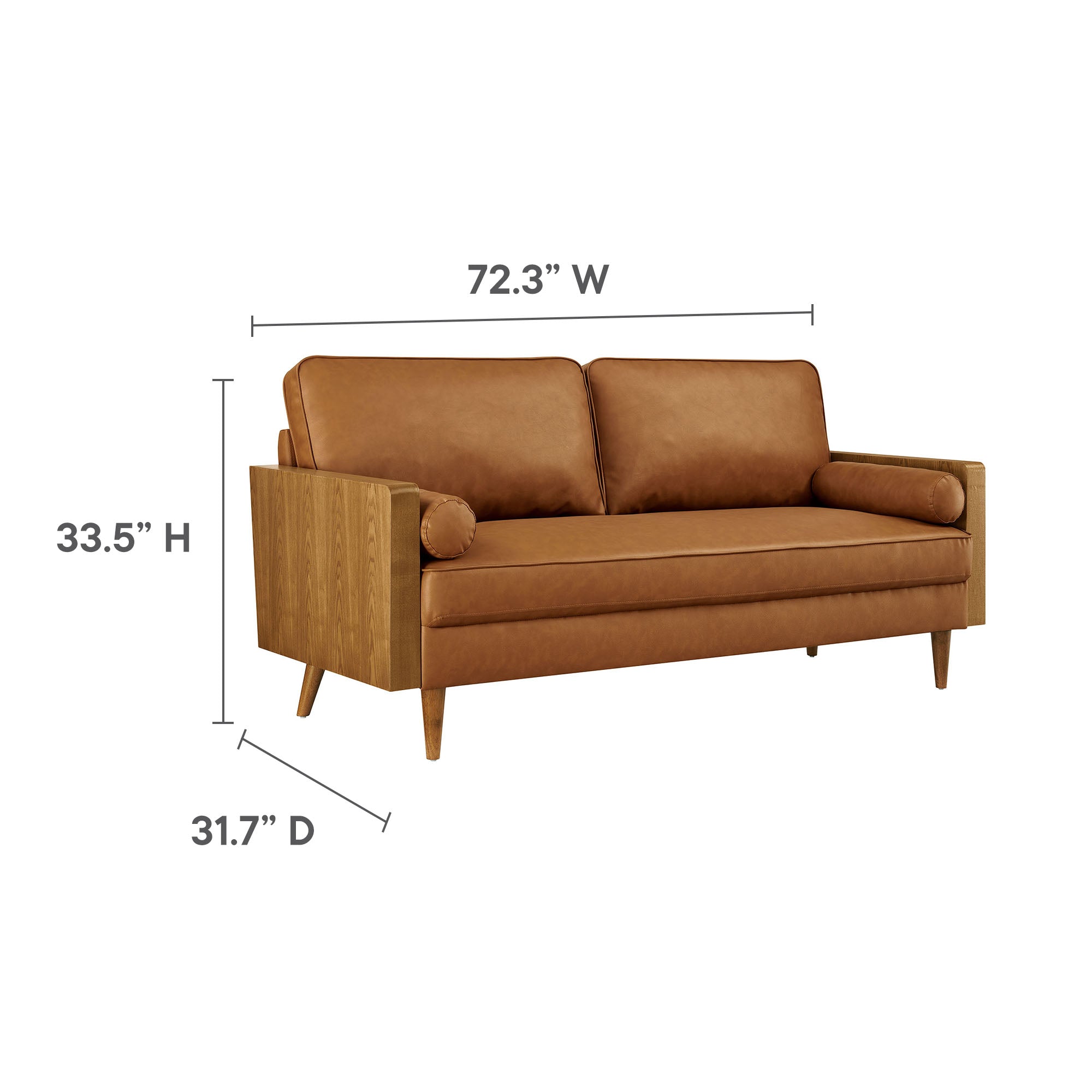 Modway Kellan Vegan Leather Sofa
