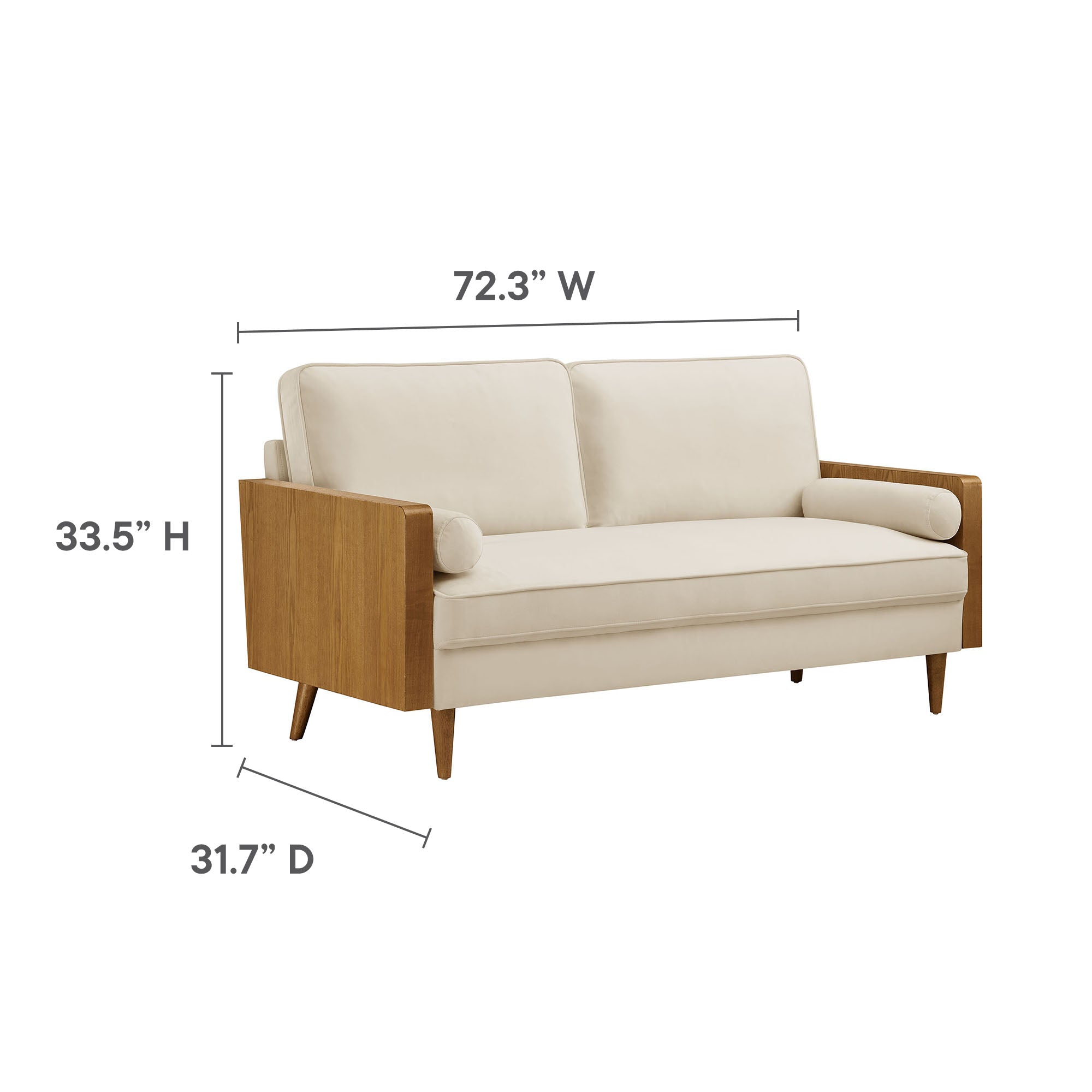 Modway Kellan Performance Velvet Sofa