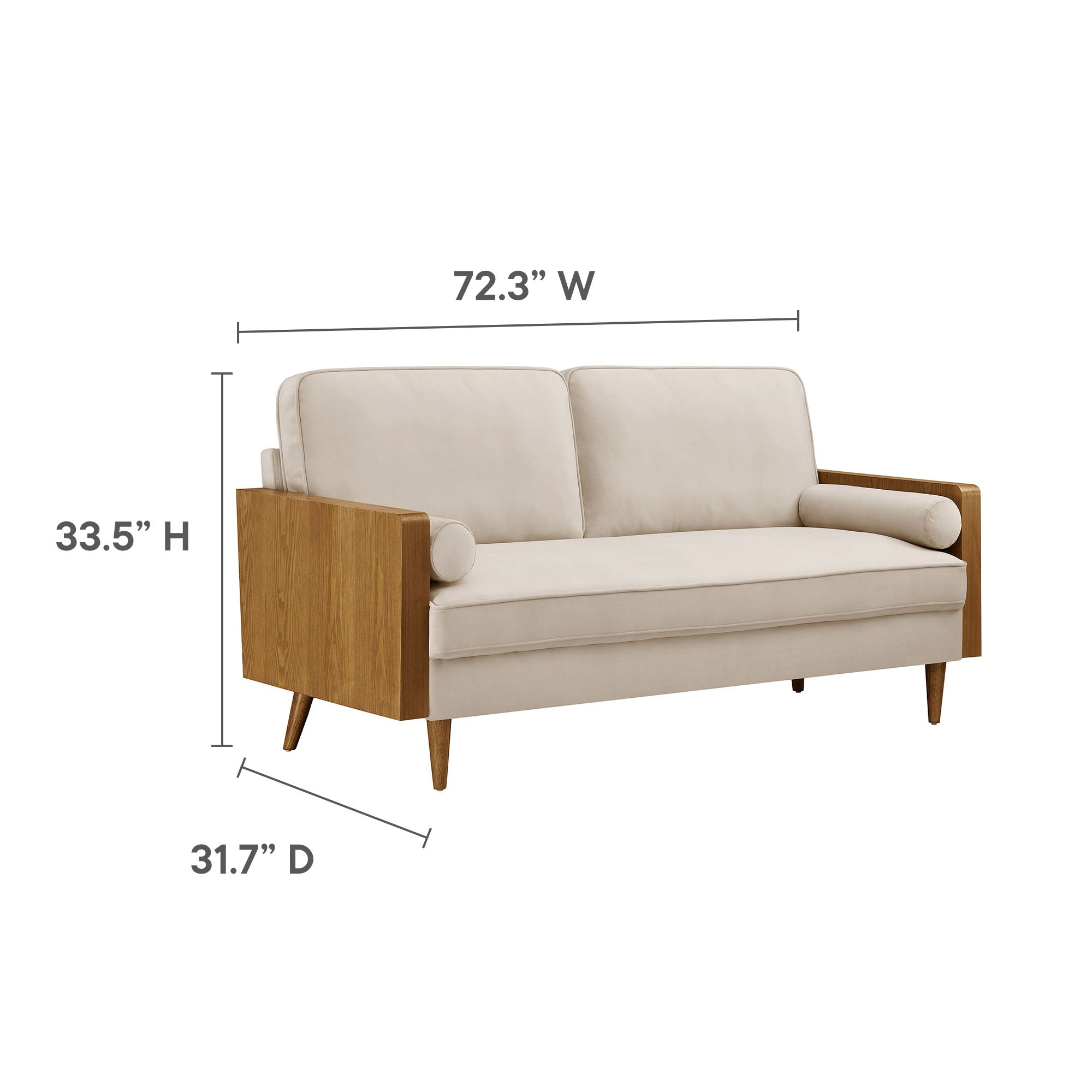 Modway Kellan Performance Velvet Sofa