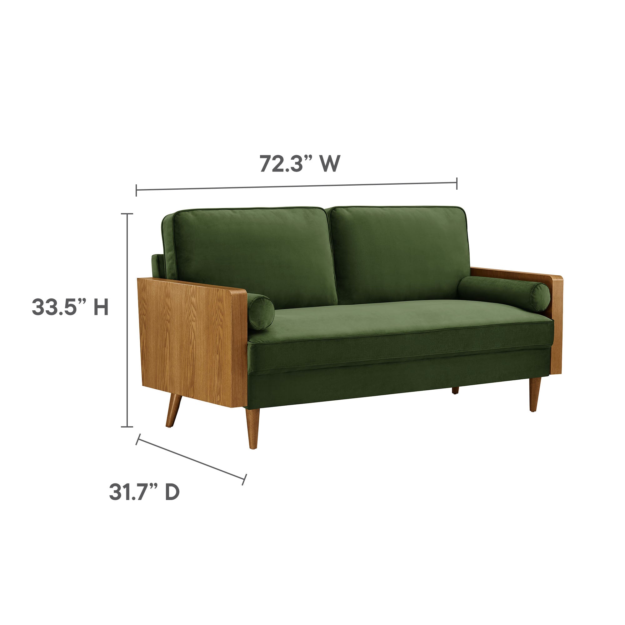 Modway Kellan Performance Velvet Sofa