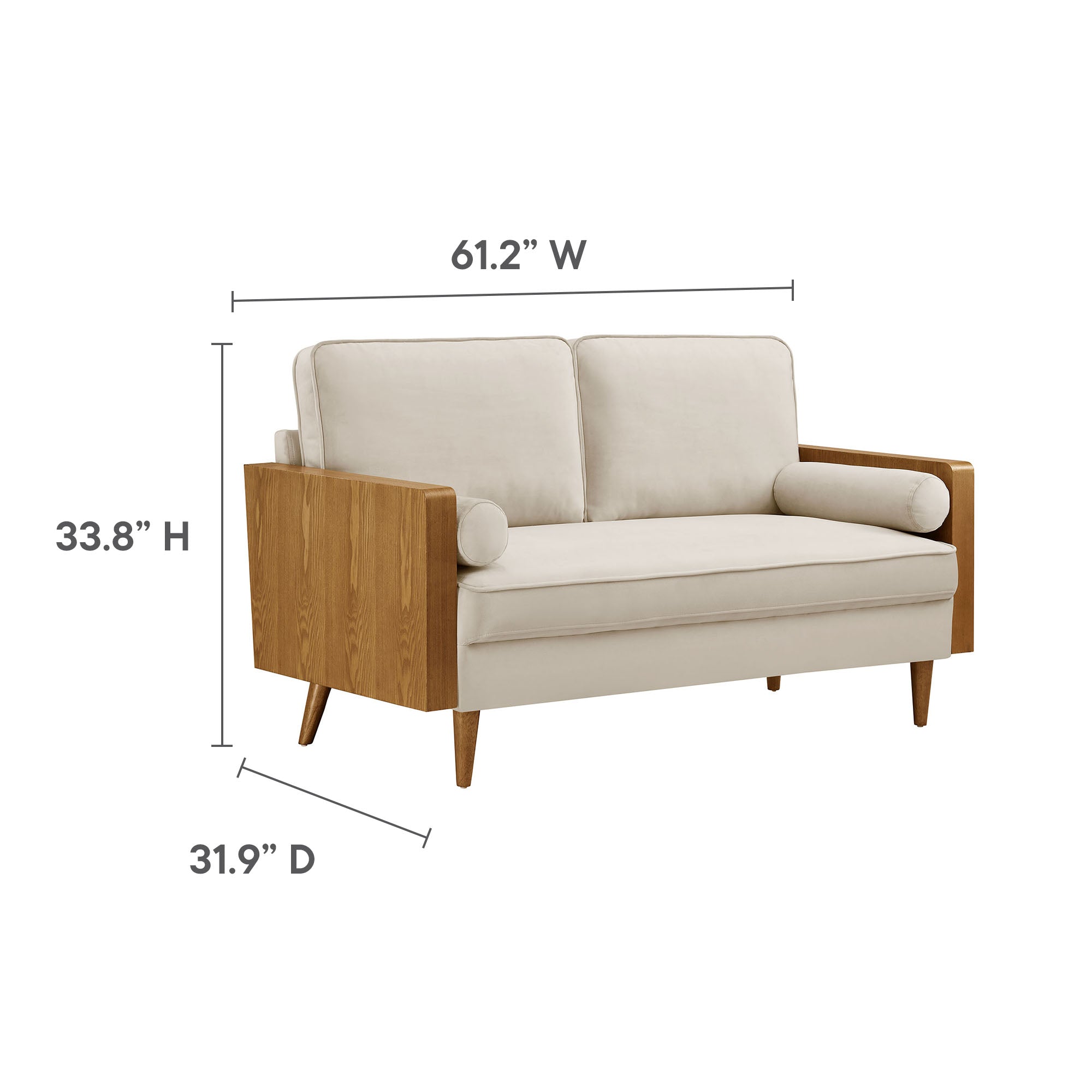 Kellan Performance Velvet Loveseat