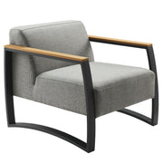 Modway Sauve Outdoor Patio Aluminum and Fabric Armchair