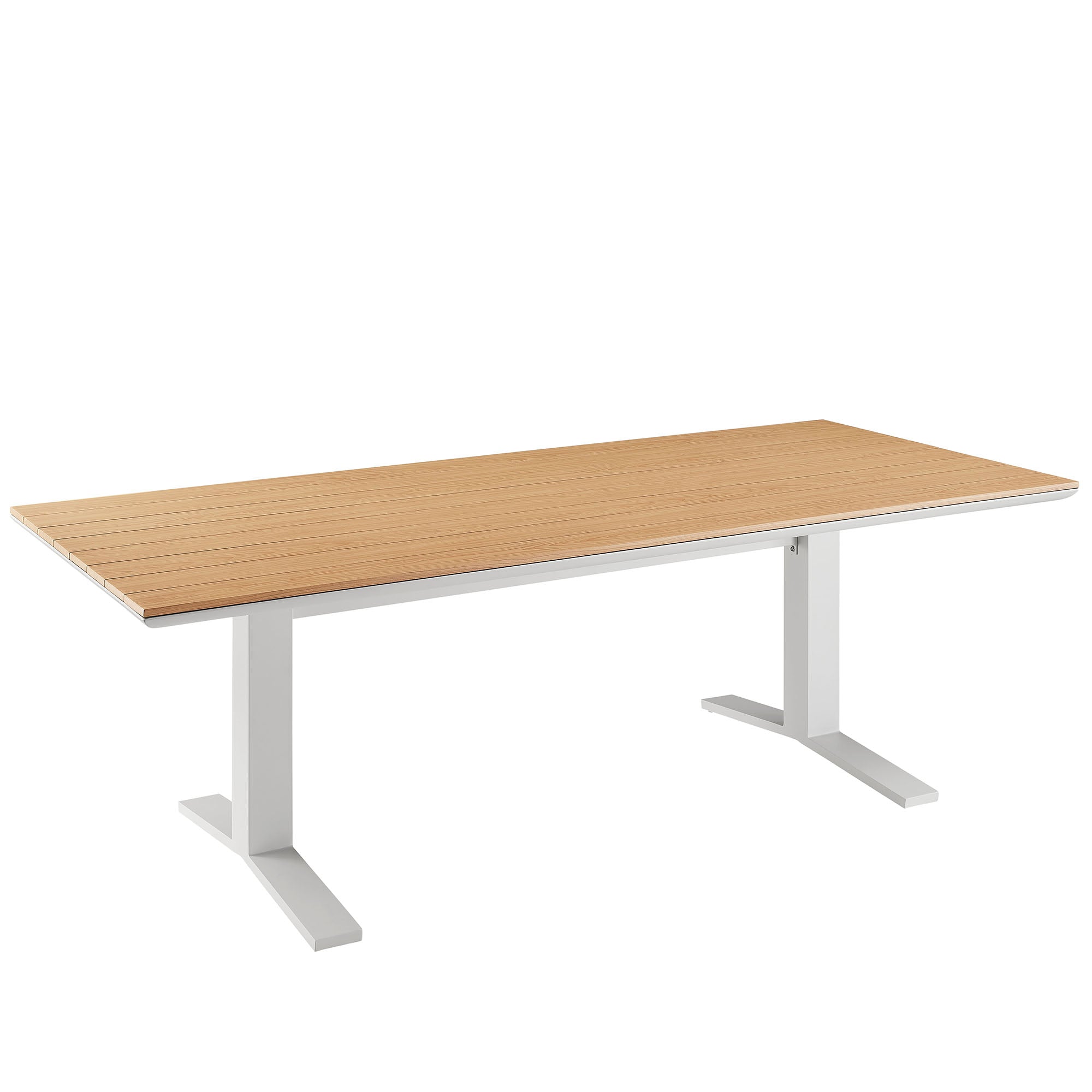 Modway Gavelston 91" Outdoor Patio Aluminum Dining Table