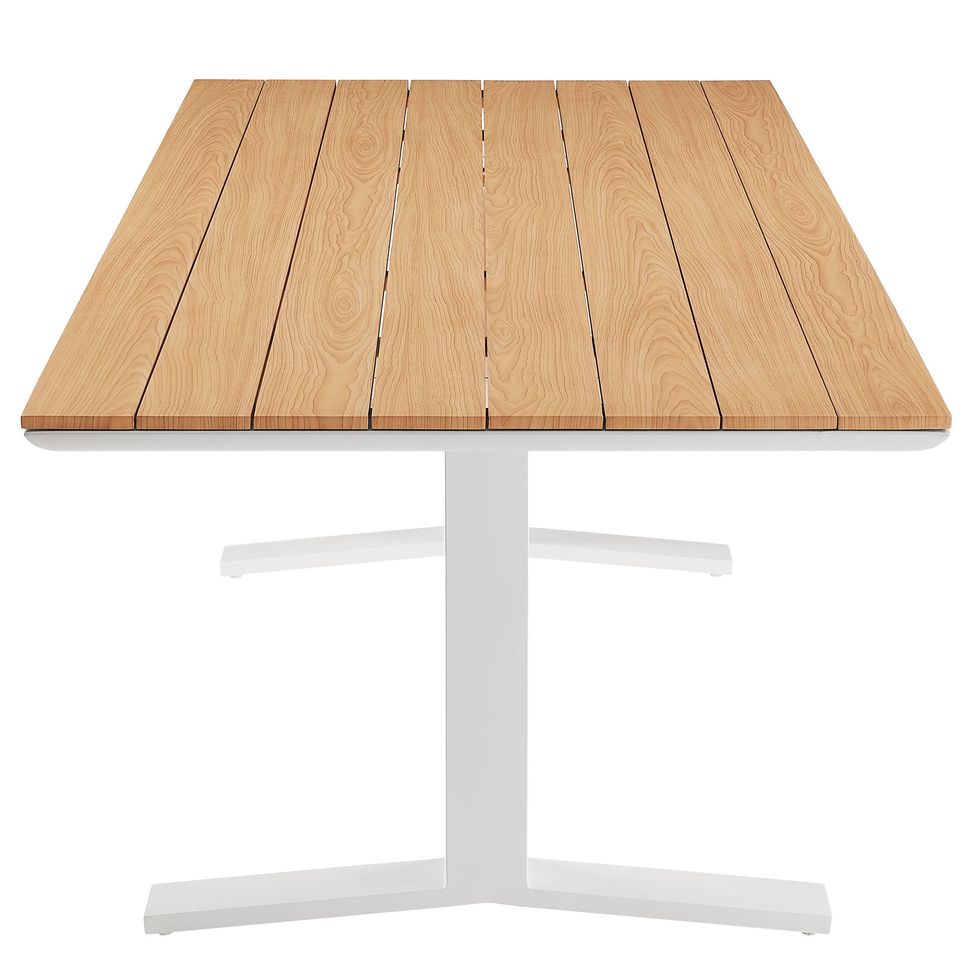 Modway Gavelston 91" Outdoor Patio Aluminum Dining Table