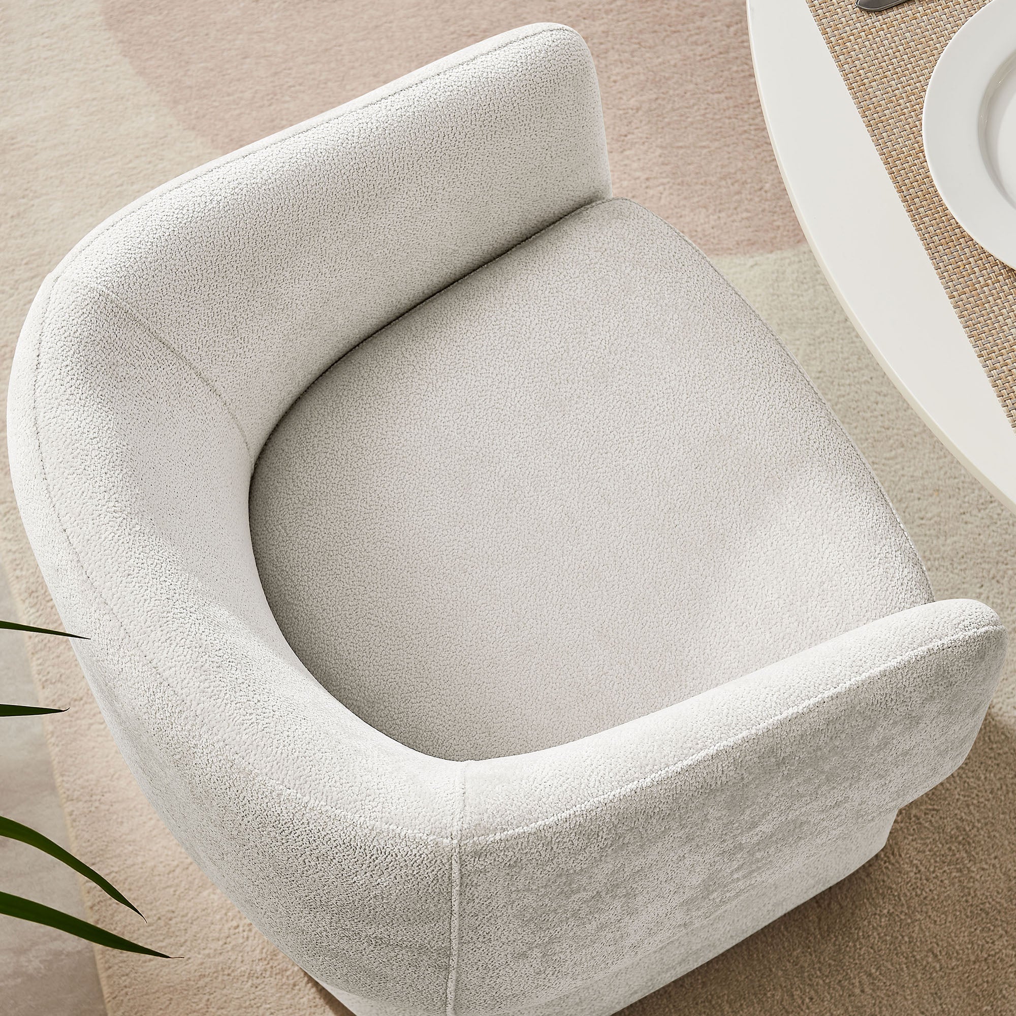 Modway Verity Barrel Back Chenille Dining Armchair