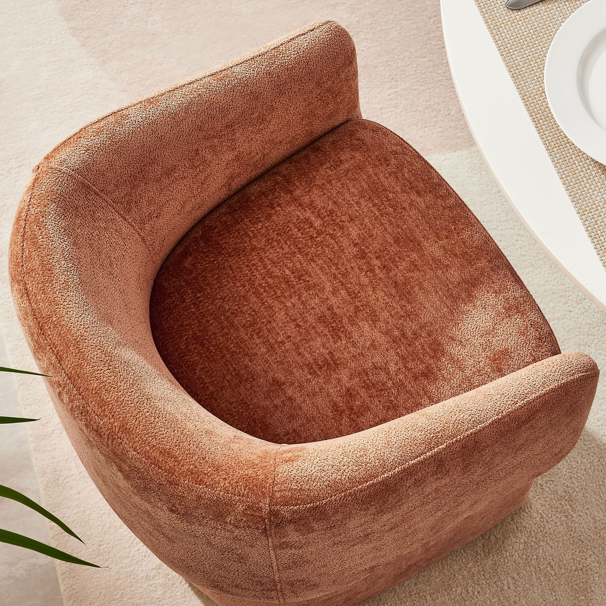 Modway Verity Barrel Back Chenille Dining Armchair