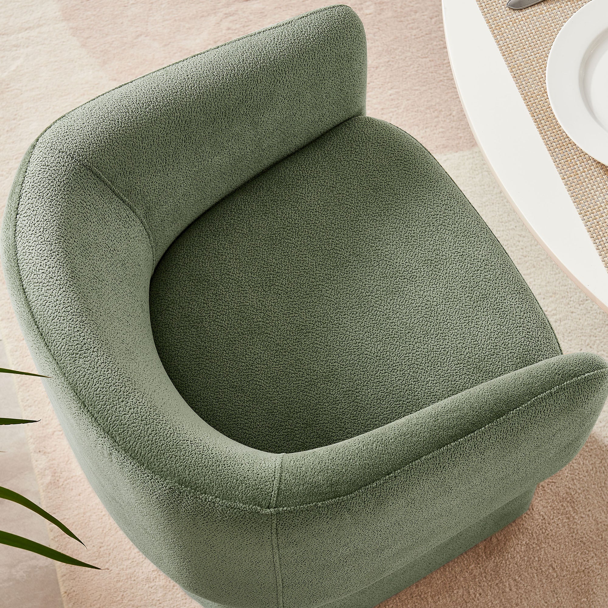 Modway Verity Barrel Back Chenille Dining Armchair