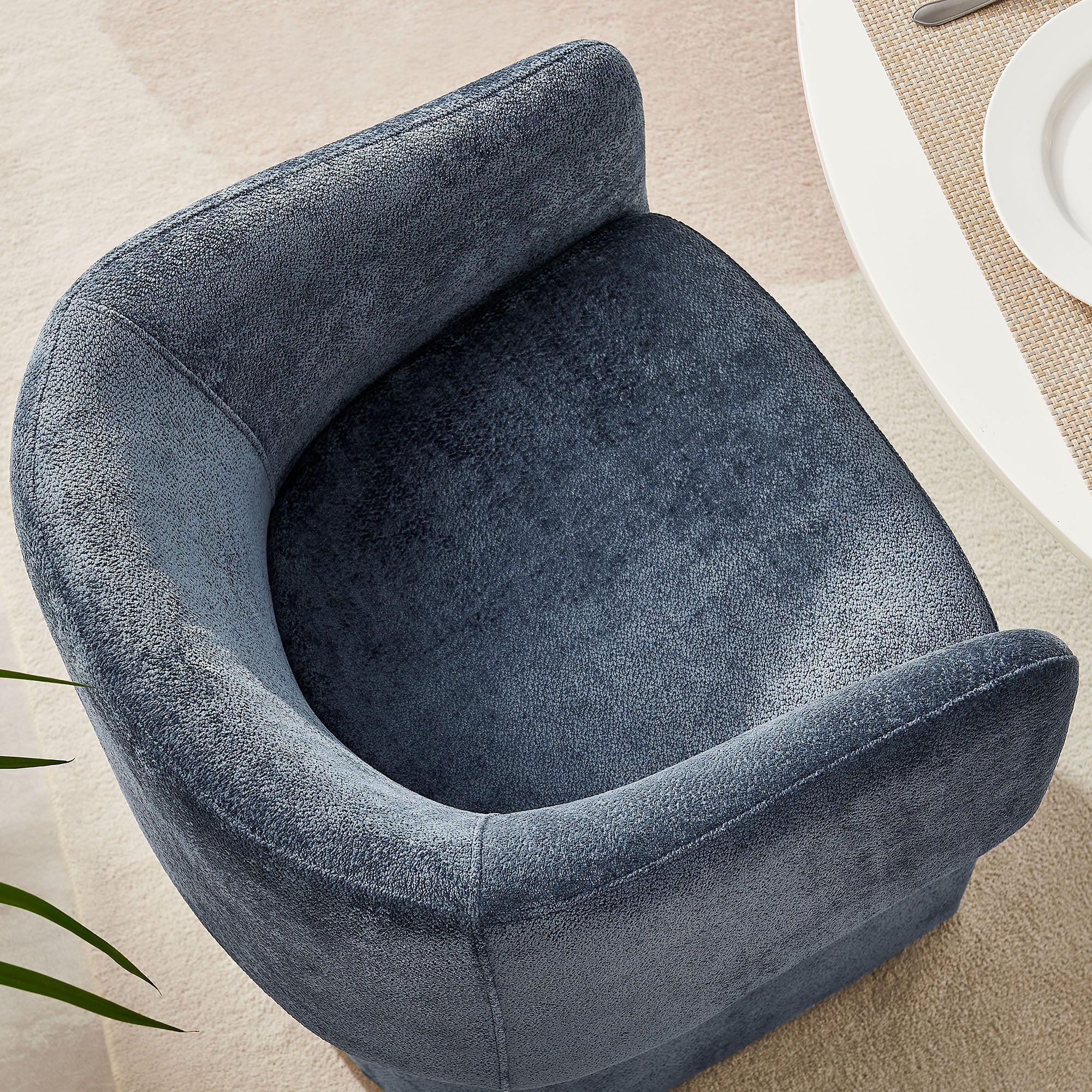 Modway Verity Barrel Back Chenille Dining Armchair