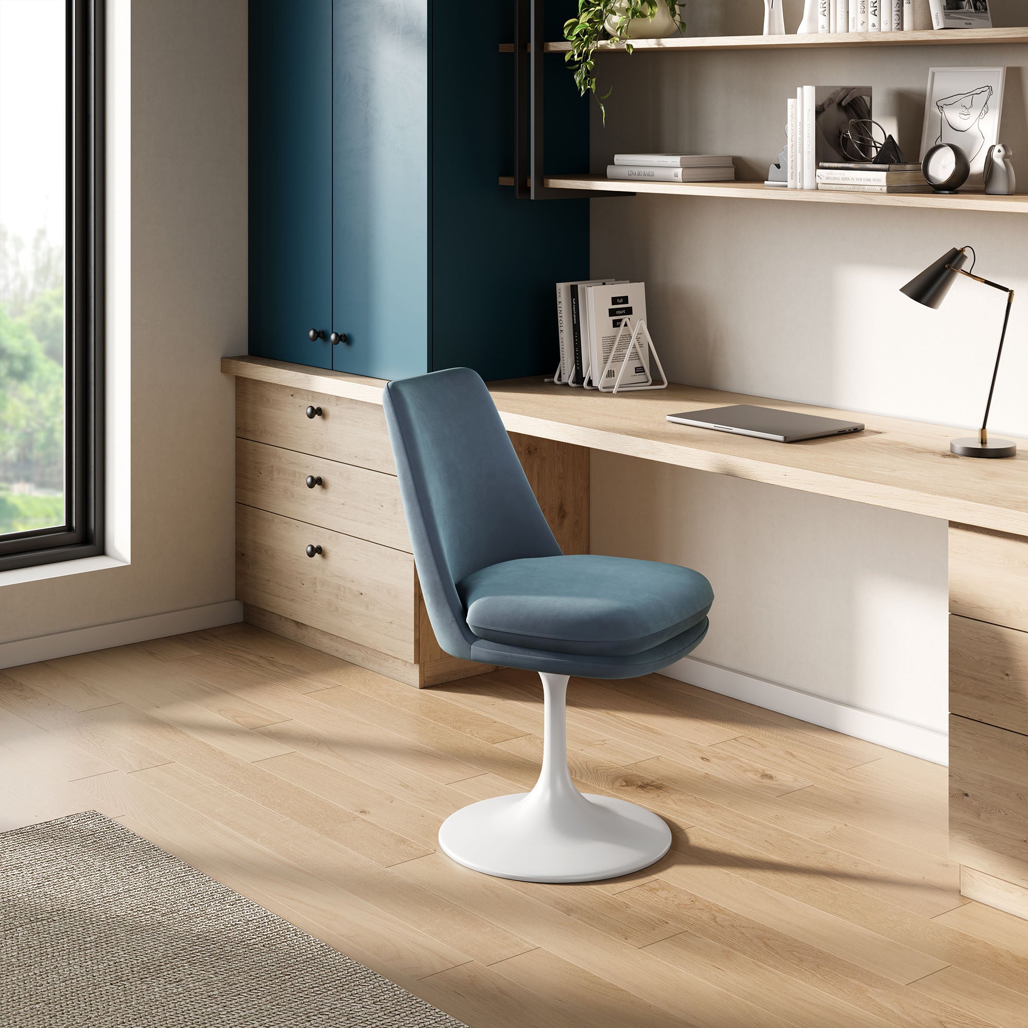 Modway Lippa Swivel Dining Performance Velvet Side Chair