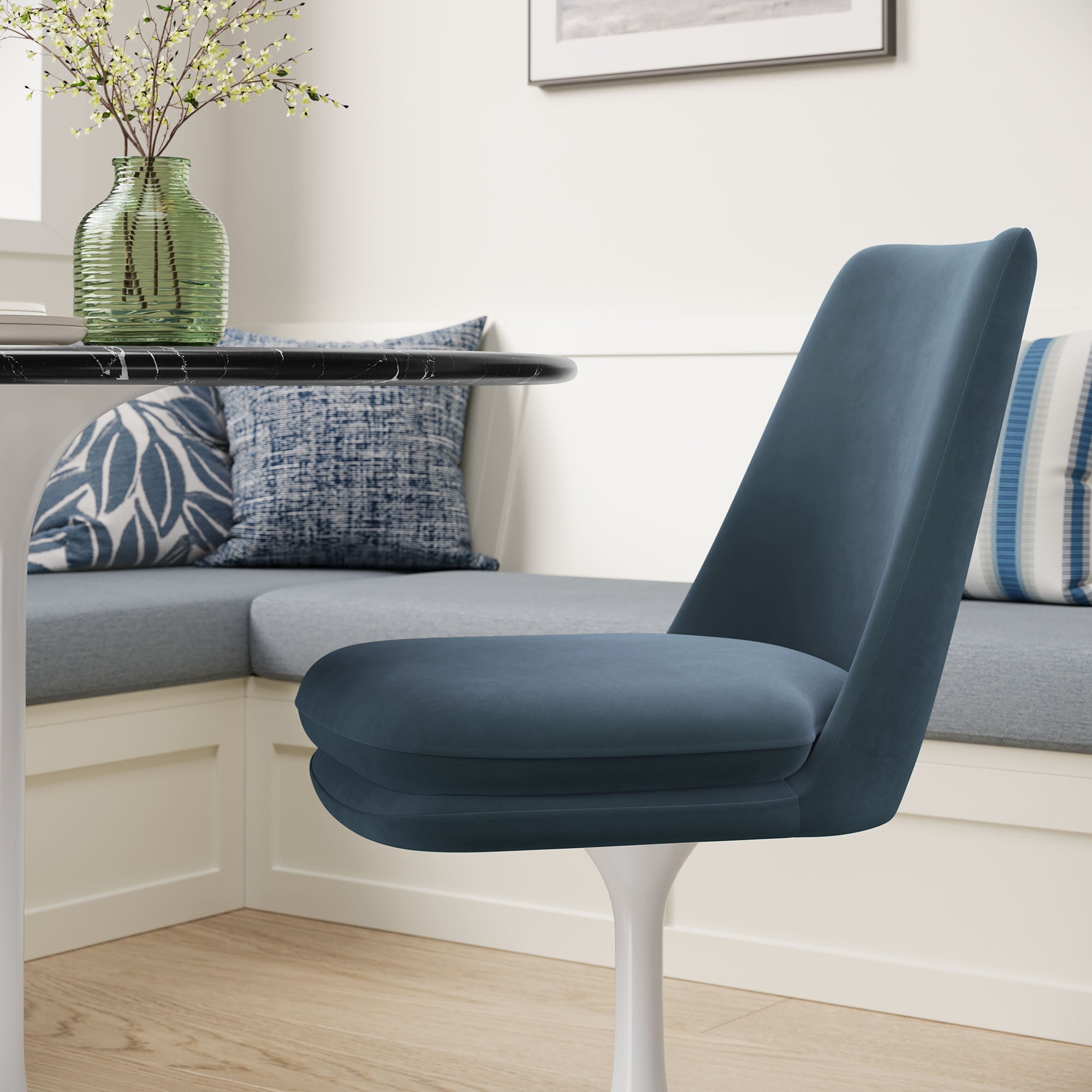 Modway Lippa Swivel Dining Performance Velvet Side Chair