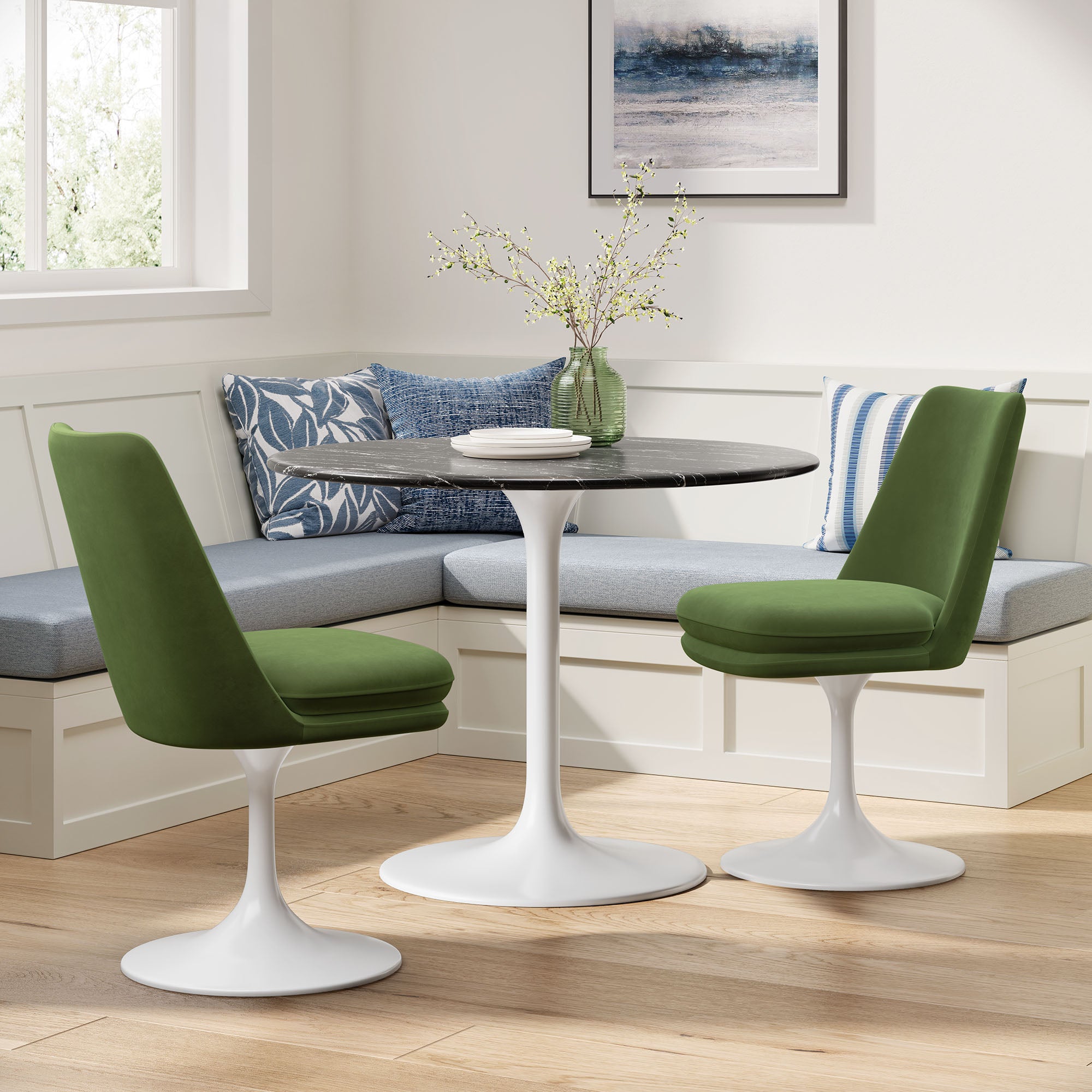 Modway Lippa Swivel Dining Performance Velvet Side Chair